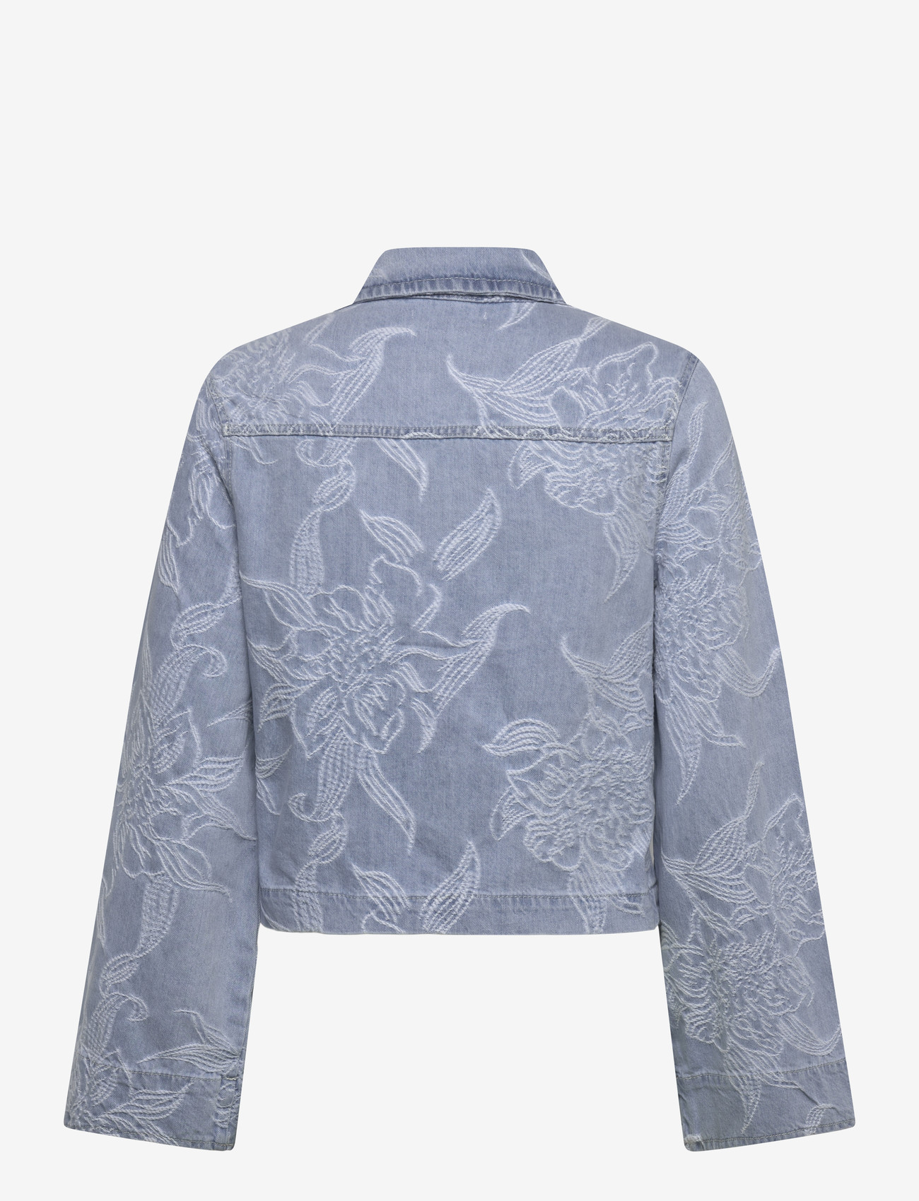 Gina Tricot - Embroidery denim shirt - kevadjoped - blue - 1