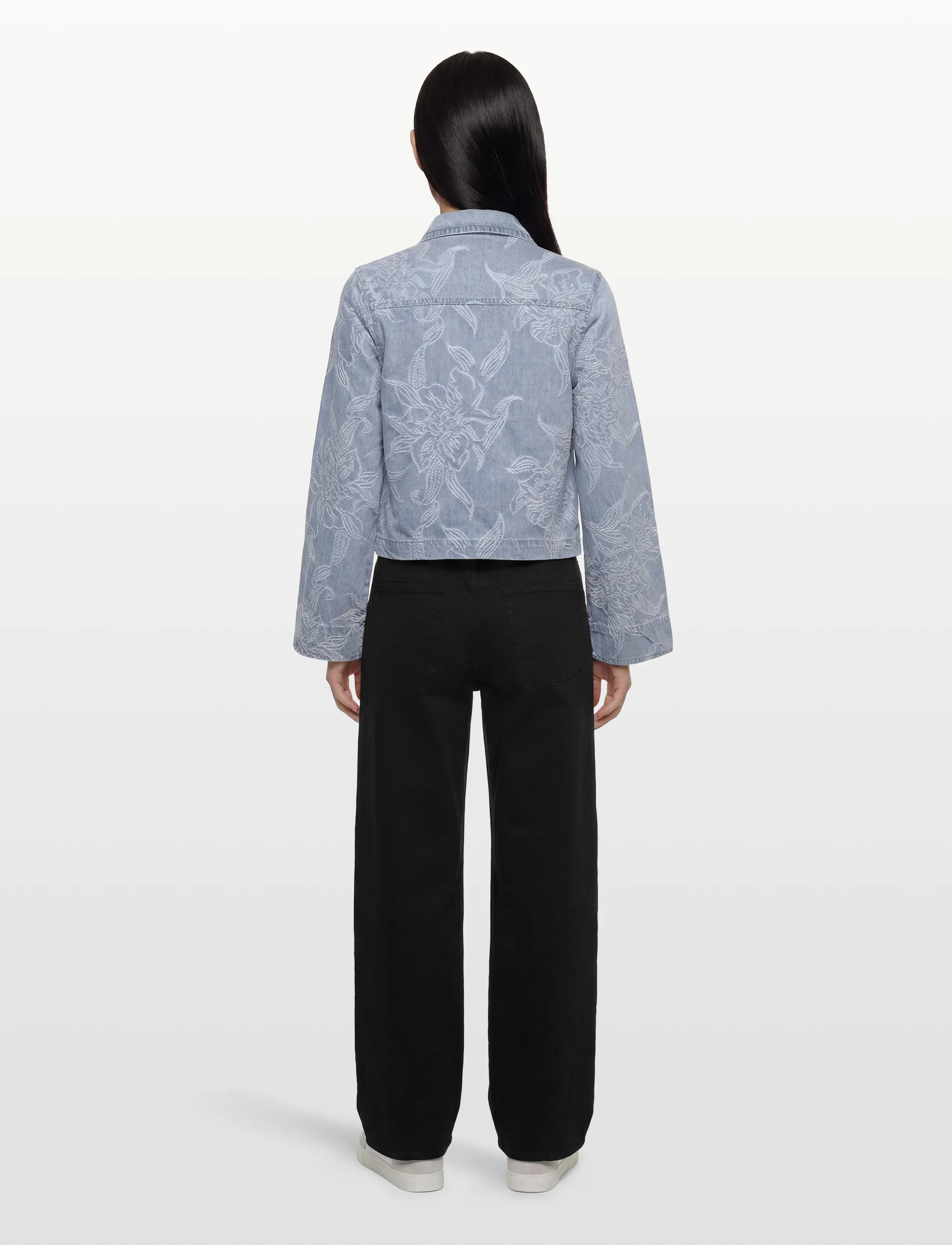 Gina Tricot - Embroidery denim shirt - denimskjorter - blue - 4