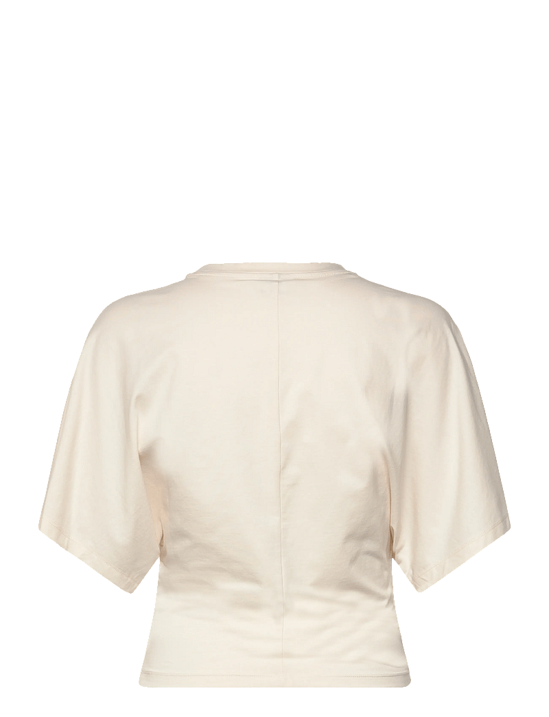 Gina Tricot - Fitted top - kortärmade blusar - gardenia (1496) - 1