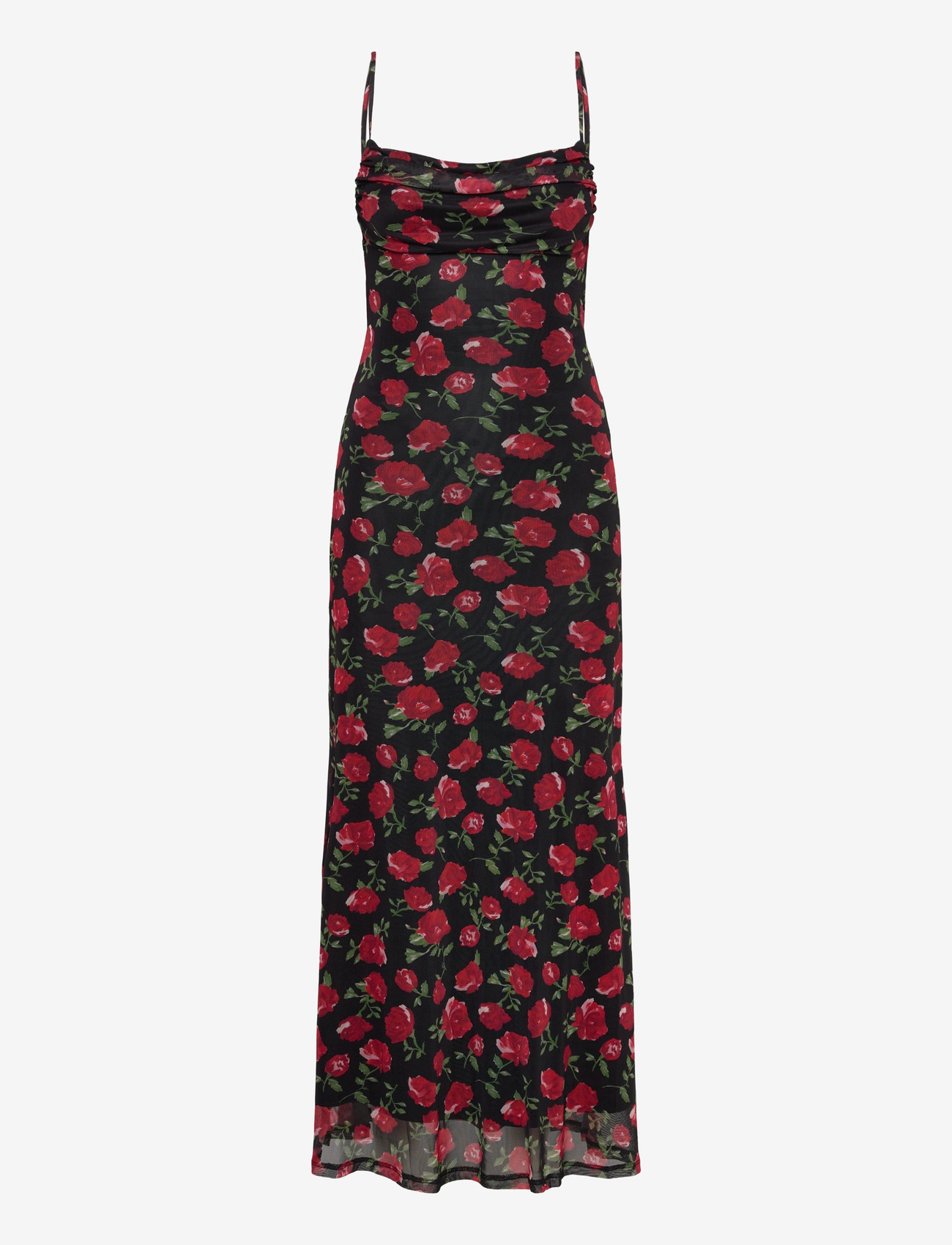 Gina Tricot - Mesh maxi dress - slip dresses - rose/aop - 0