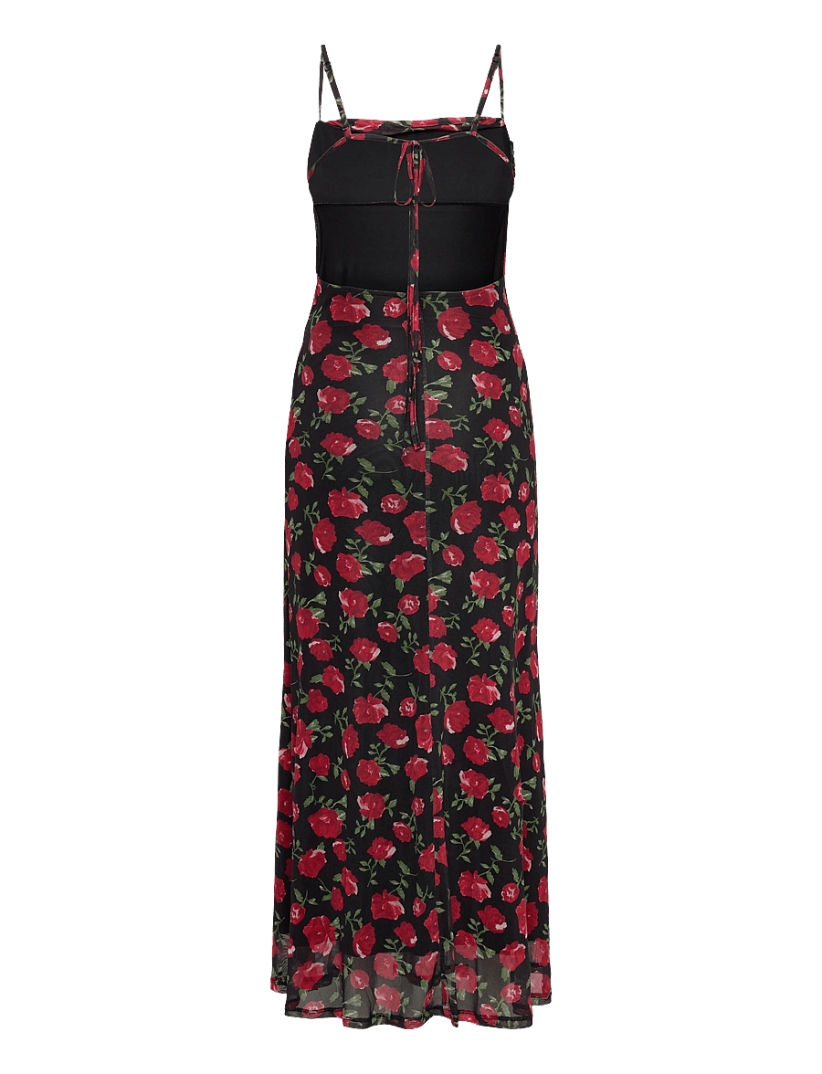 Gina Tricot - Mesh maxi dress - robes moulantes - rose/aop - 2