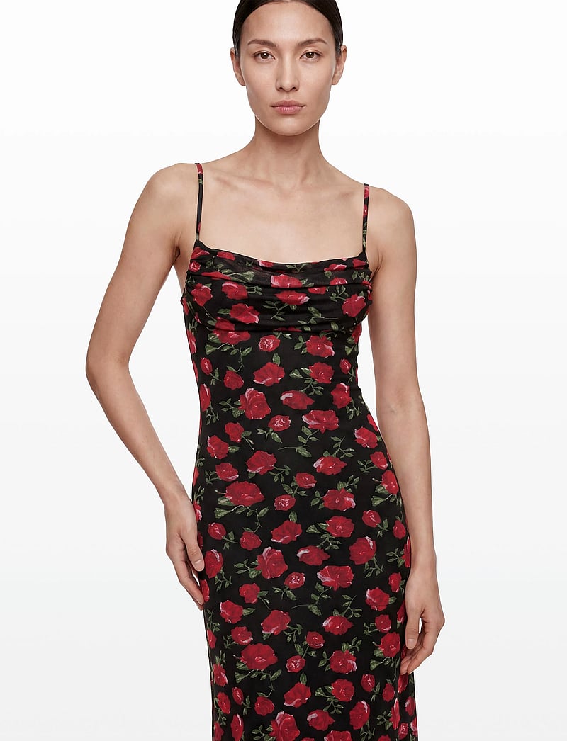 Gina Tricot - Mesh maxi dress - robes moulantes - rose/aop - 3