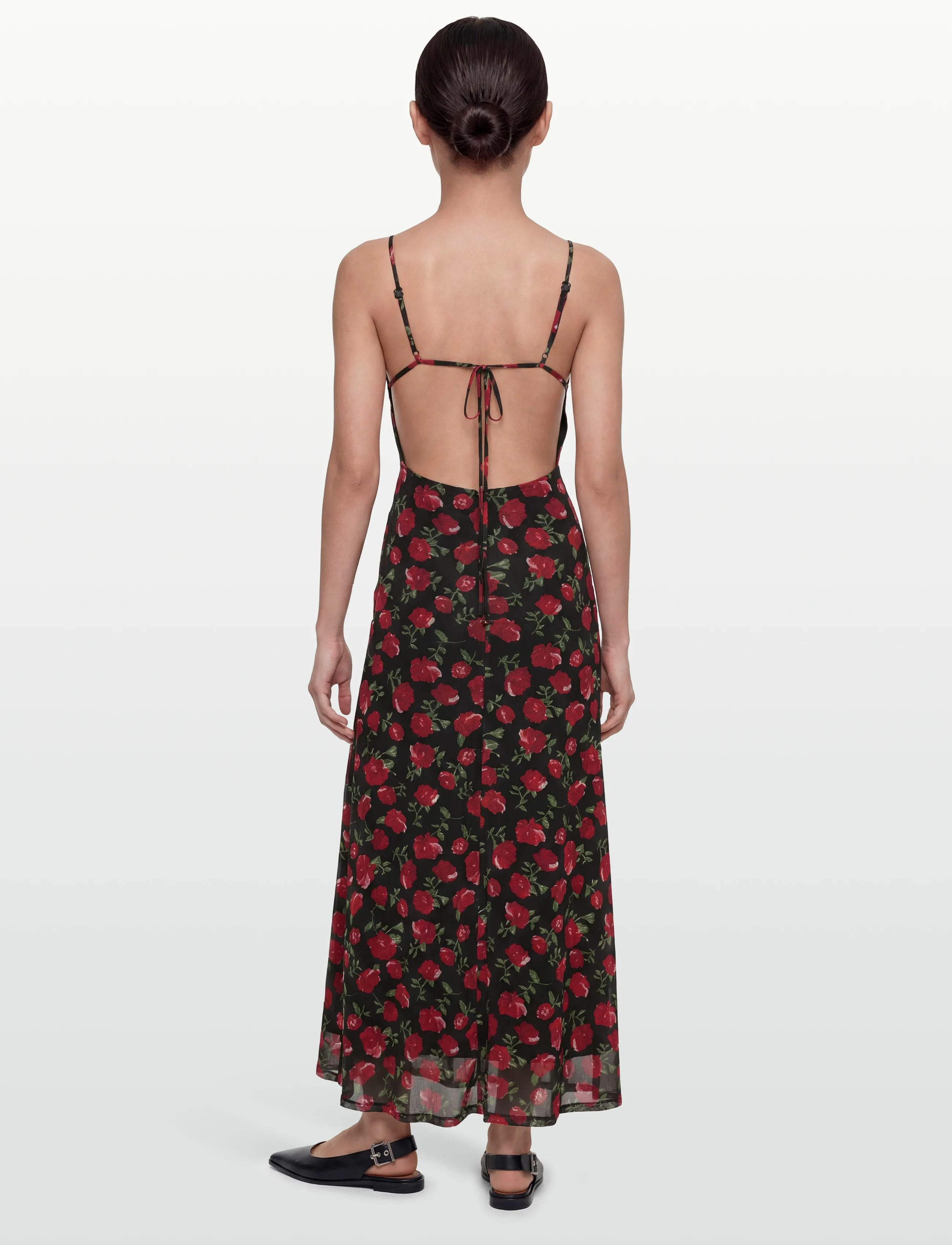 Gina Tricot - Mesh maxi dress - Õlapaeltega kleidid - rose/aop - 4