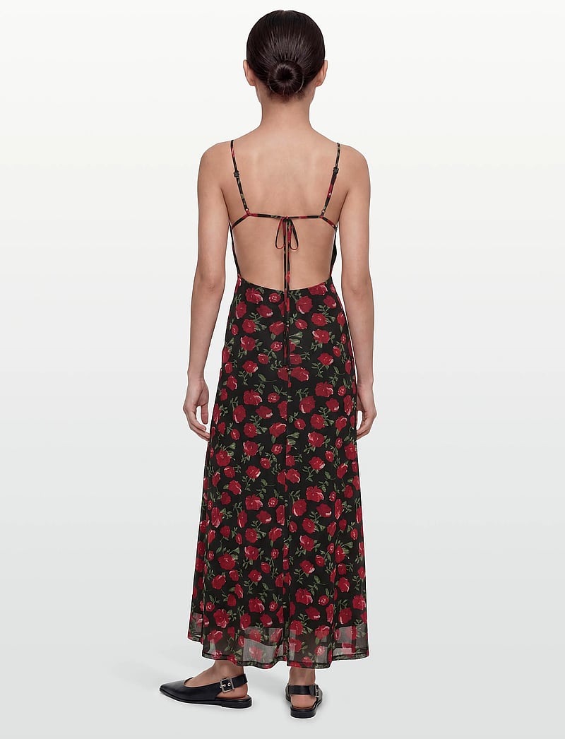 Gina Tricot - Mesh maxi dress - robes moulantes - rose/aop - 4