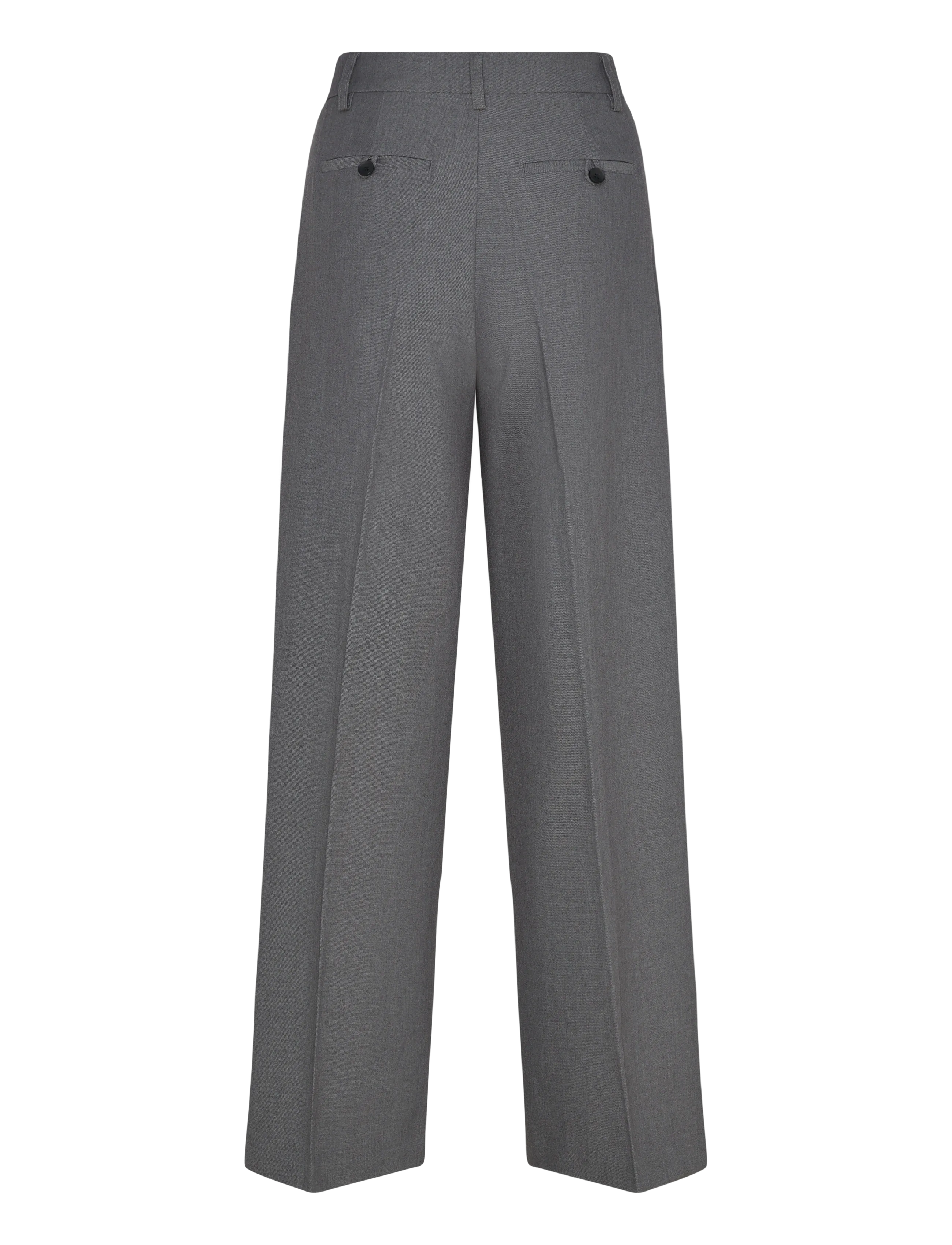 Gina Tricot - Wide pleated trousers - habitbukser - dark grey (9018) - 2