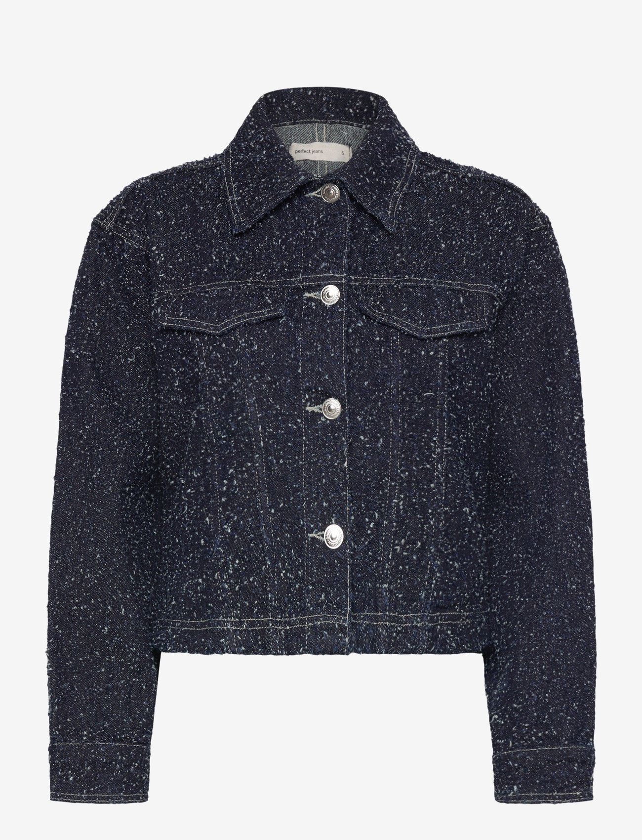 Gina Tricot - Peplum boucle denim jacket - pavasara jakas - rinse - 0