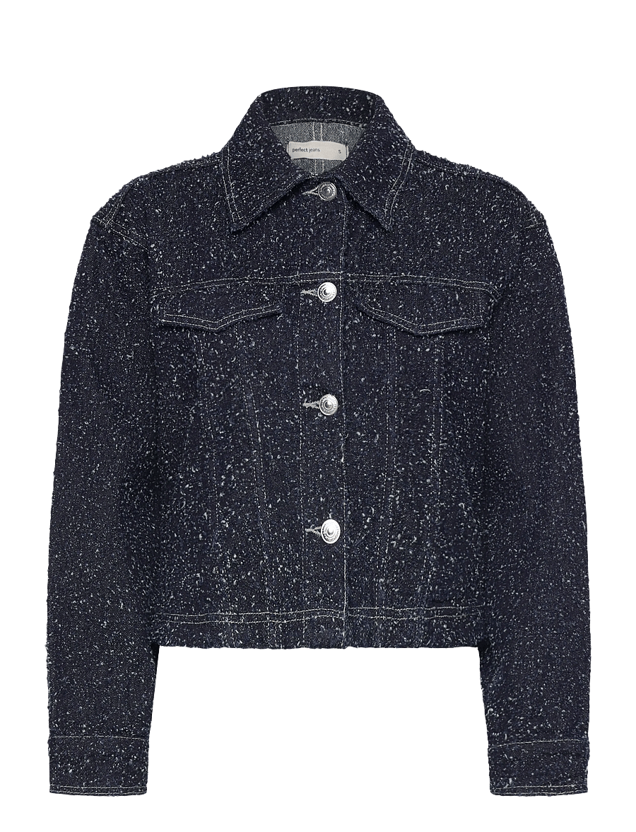 Gina Tricot - Peplum boucle denim jacket - frühlingsjacken - rinse - 1