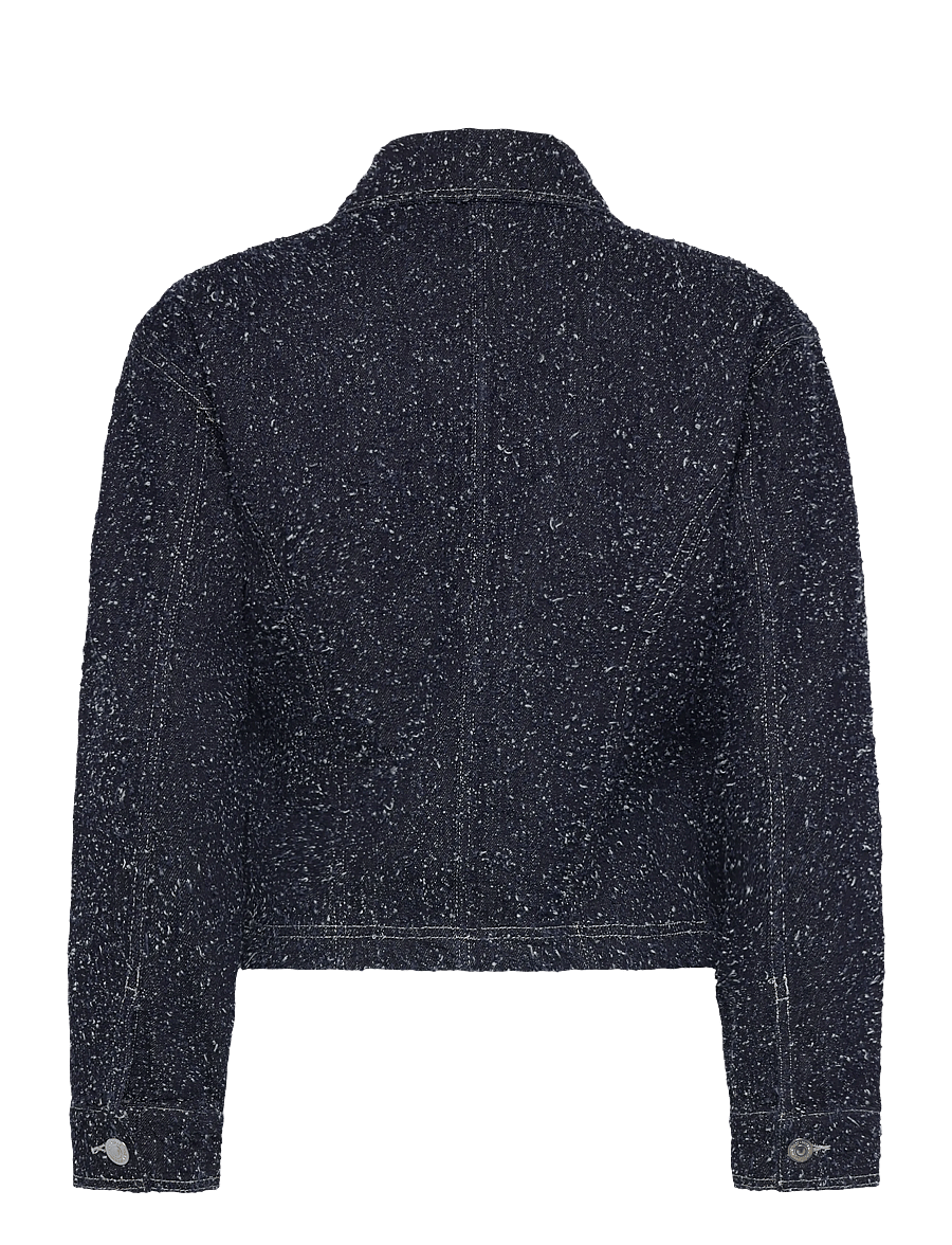 Gina Tricot - Peplum boucle denim jacket - frühlingsjacken - rinse - 2