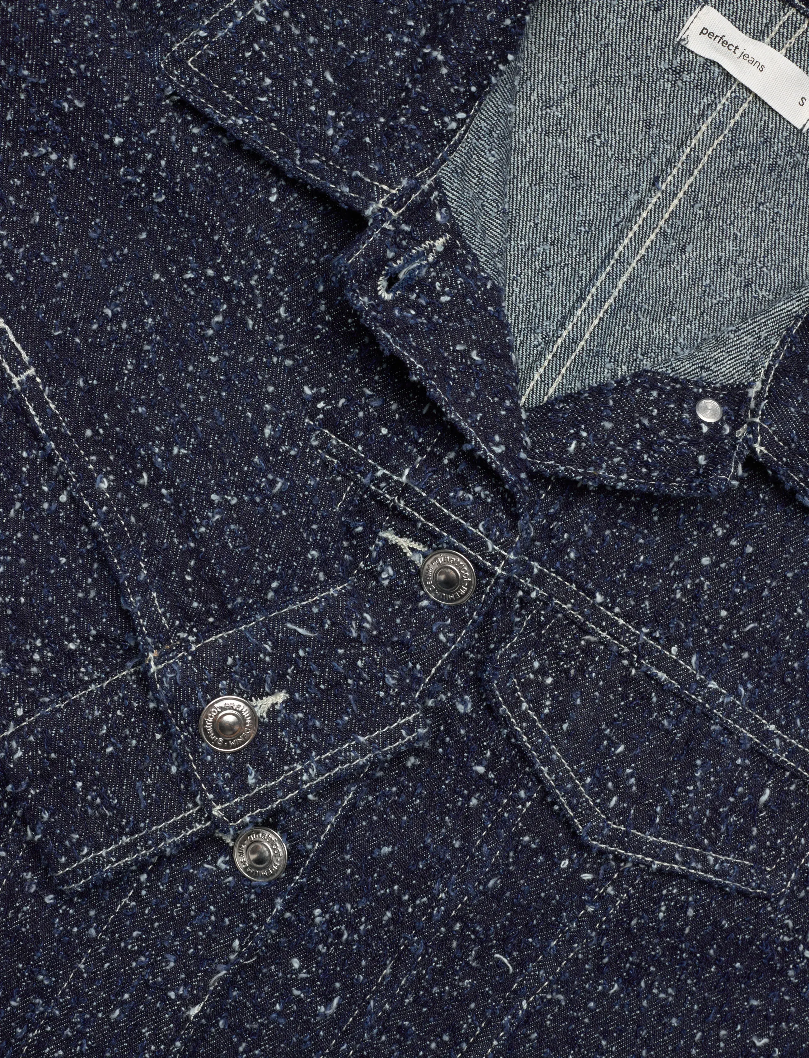 Gina Tricot - Peplum boucle denim jacket - spring jackets - rinse - 5