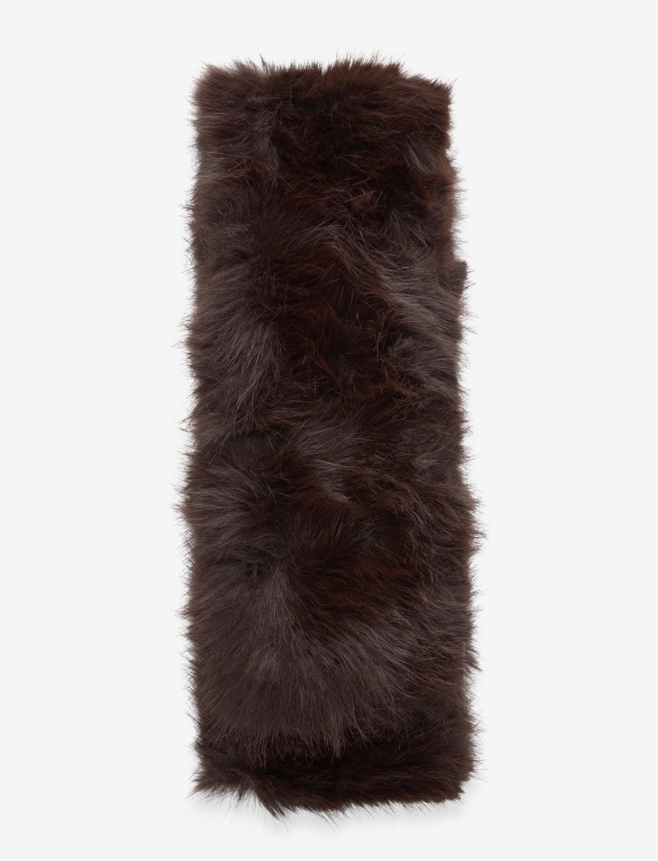 Gina Tricot - Faux fur plush scarf - winter scarves - dark brown (7180) - 1