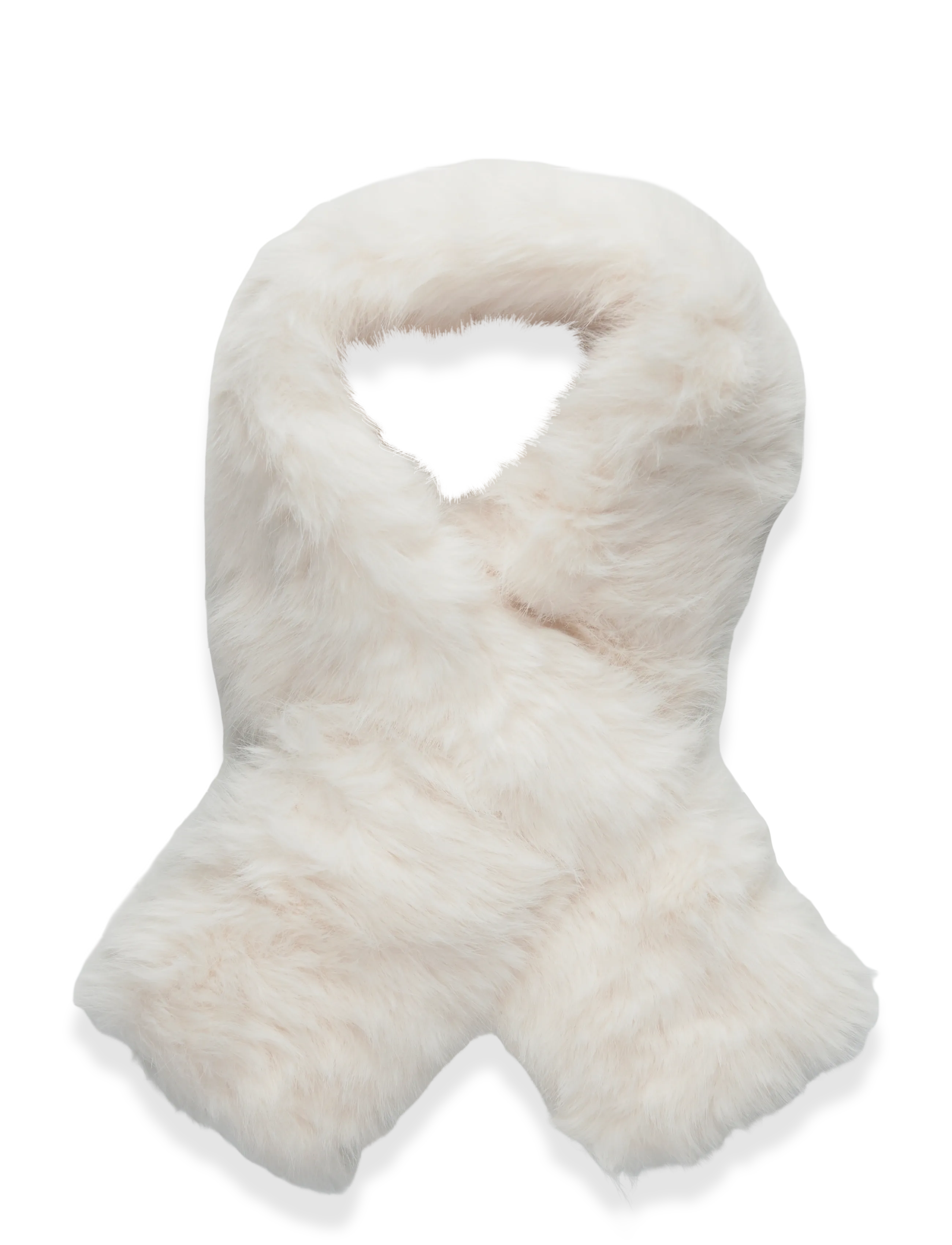 Gina Tricot Faux fur plush scarf - Gina Tricot - OFFWHITE / cream