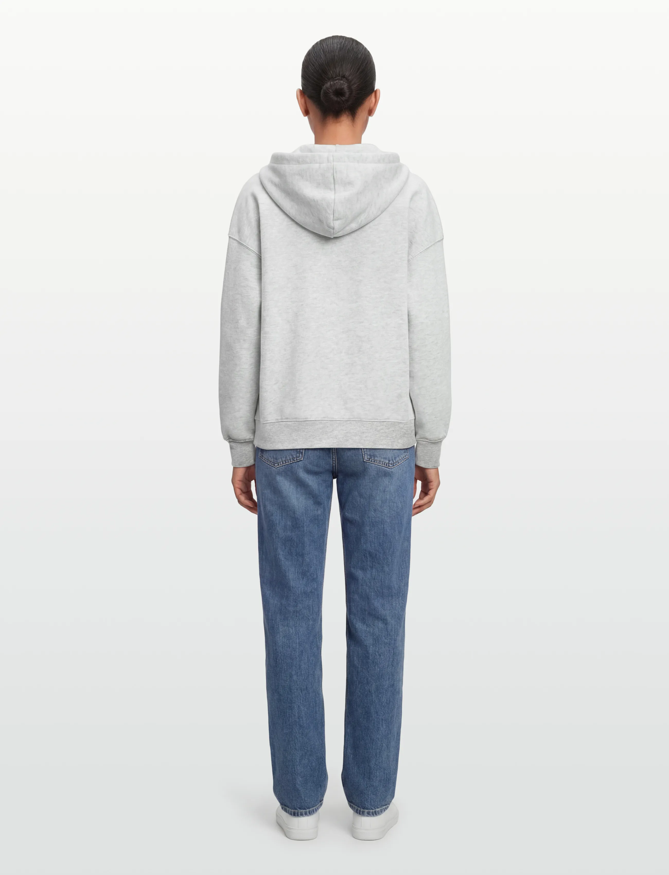 Gina Tricot - Zip hoodie - hættetrøjer - lt grey melange - 4