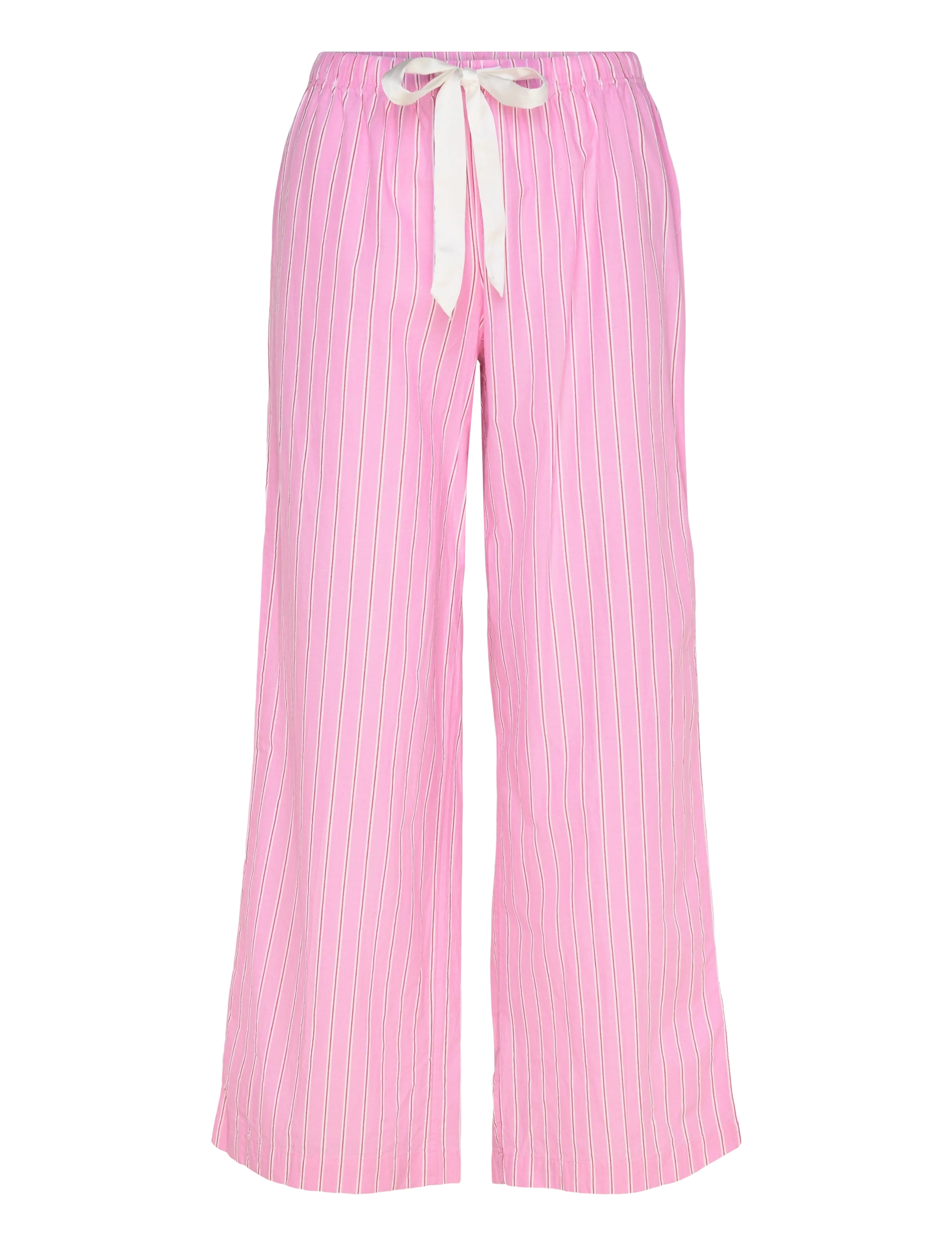 Gina Tricot Poplin pyjamas trousers - Kampagne - PINK STRIPE / pink/rose