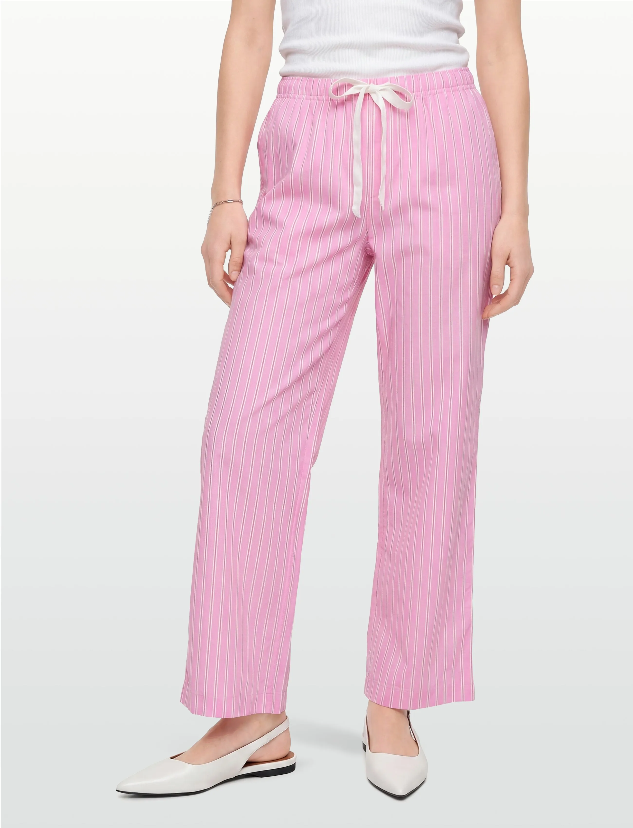 Gina Tricot - Poplin pyjamas trousers - pyjama pants - pink stripe - 3