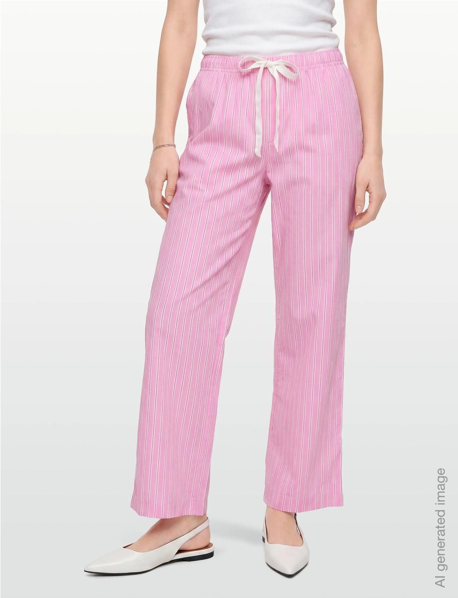 Gina Tricot - Poplin pyjamas trousers - pyjamasbyxor - pink stripe - 3