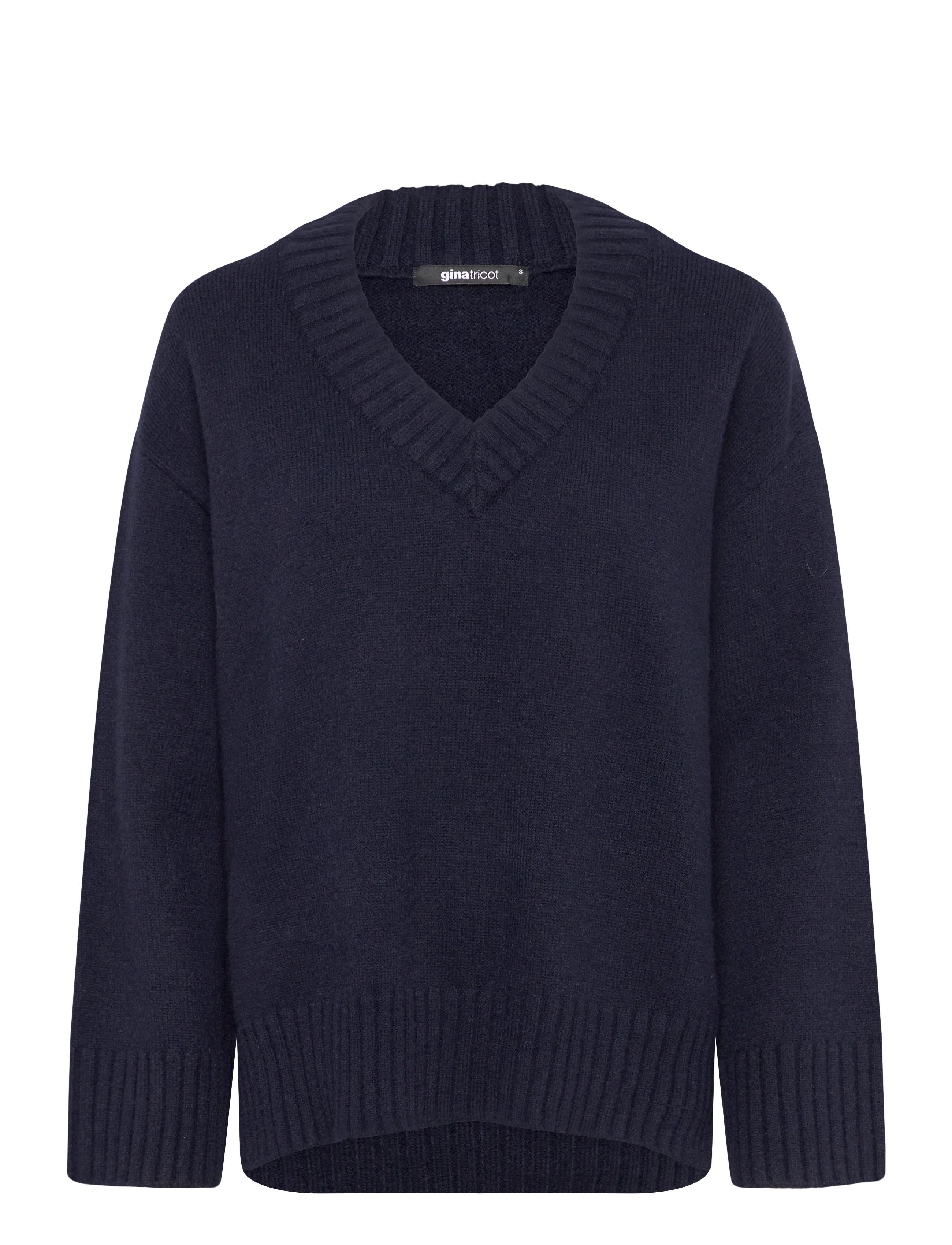 Gina Tricot V-neck knitted sweater - Transitional Layering - NAVY BLAZER (5853) / navy