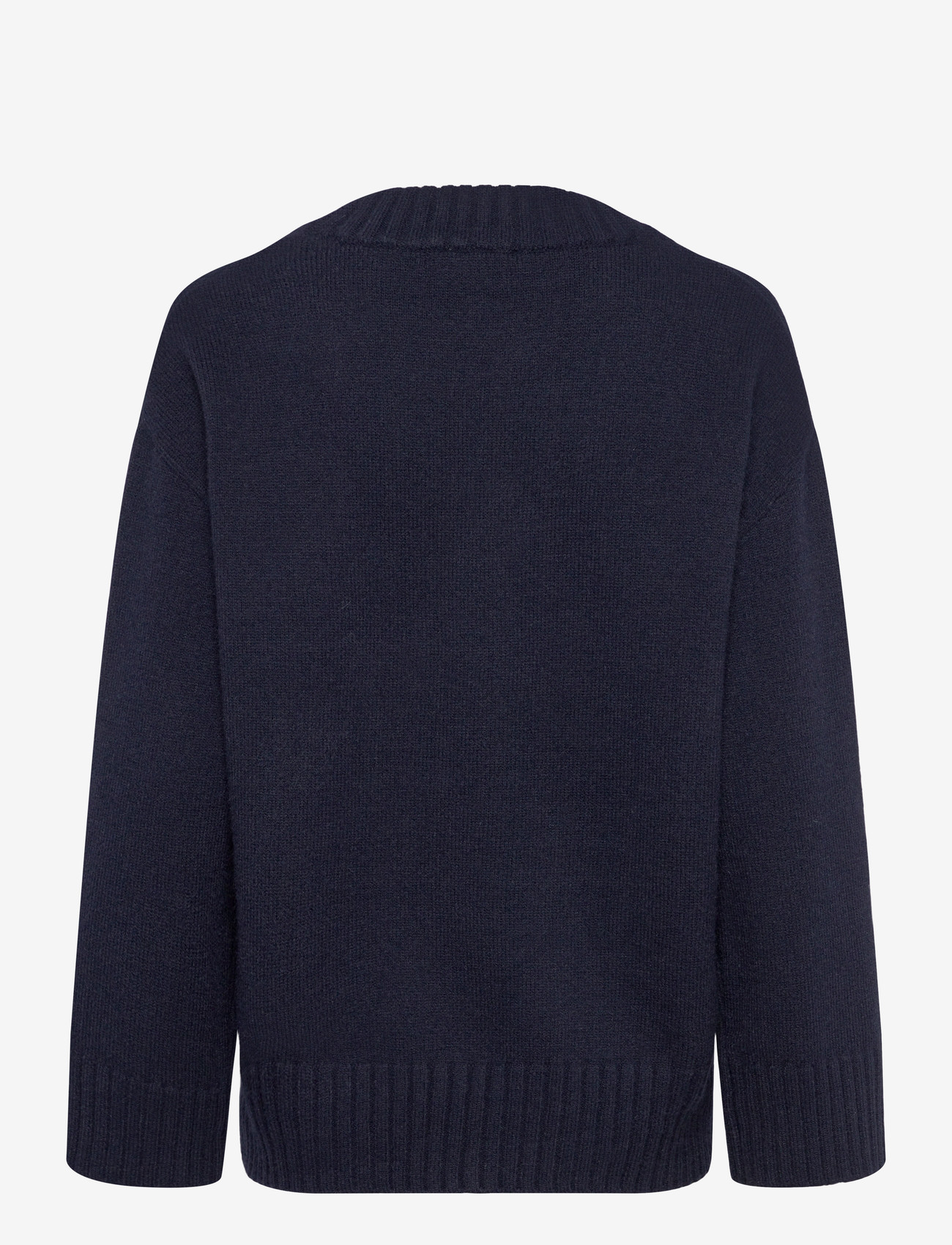 Gina Tricot - V-neck knitted sweater - stickade tröjor - navy blazer (5853) - 1