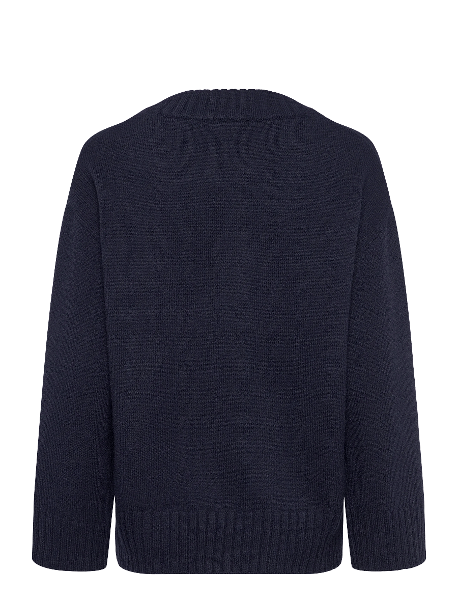 Gina Tricot - V-neck knitted sweater - pullover - navy blazer (5853) - 2