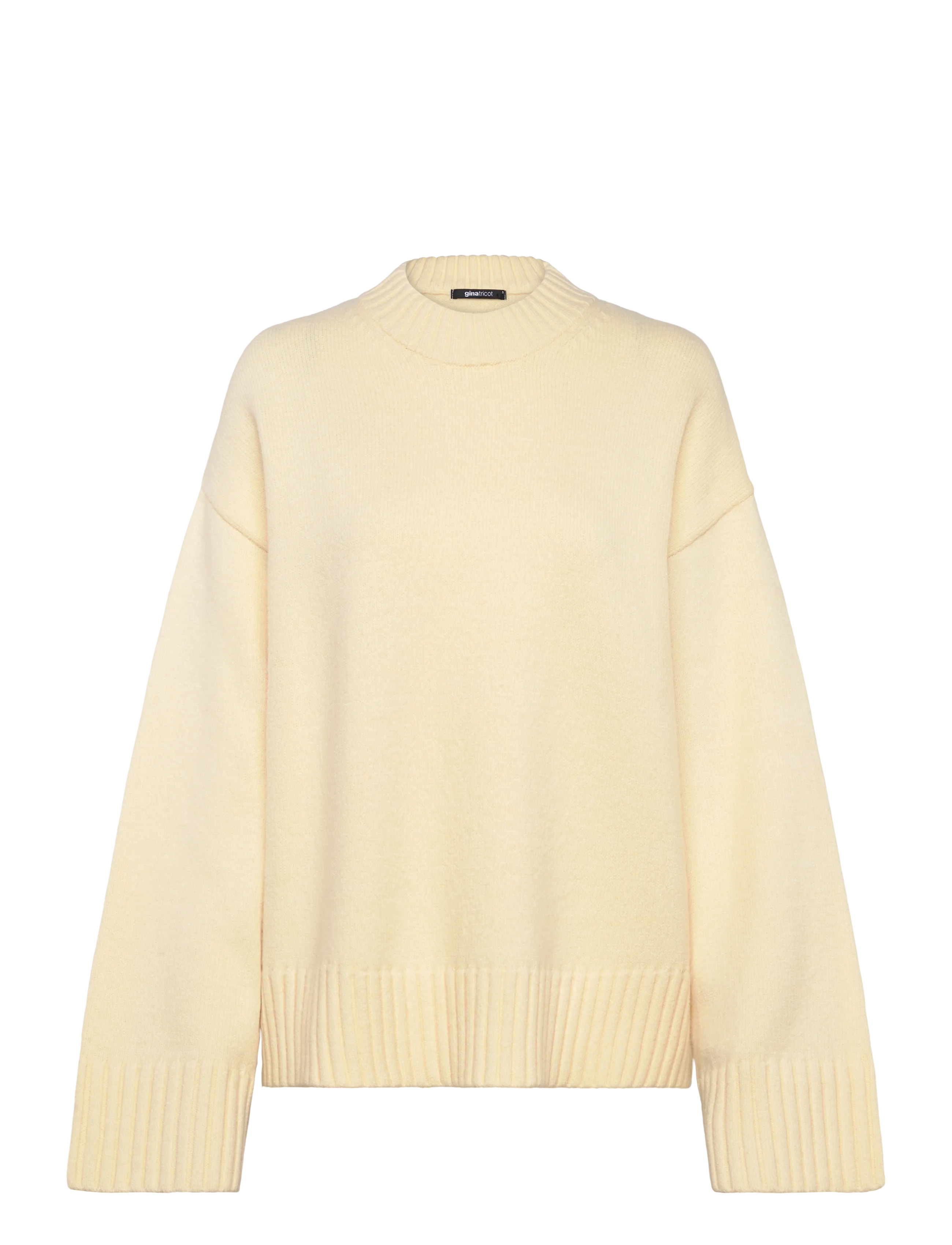 Gina Tricot Crew neck knitted sweater - Kläder - VANILLA YELLOW (2011) / cream
