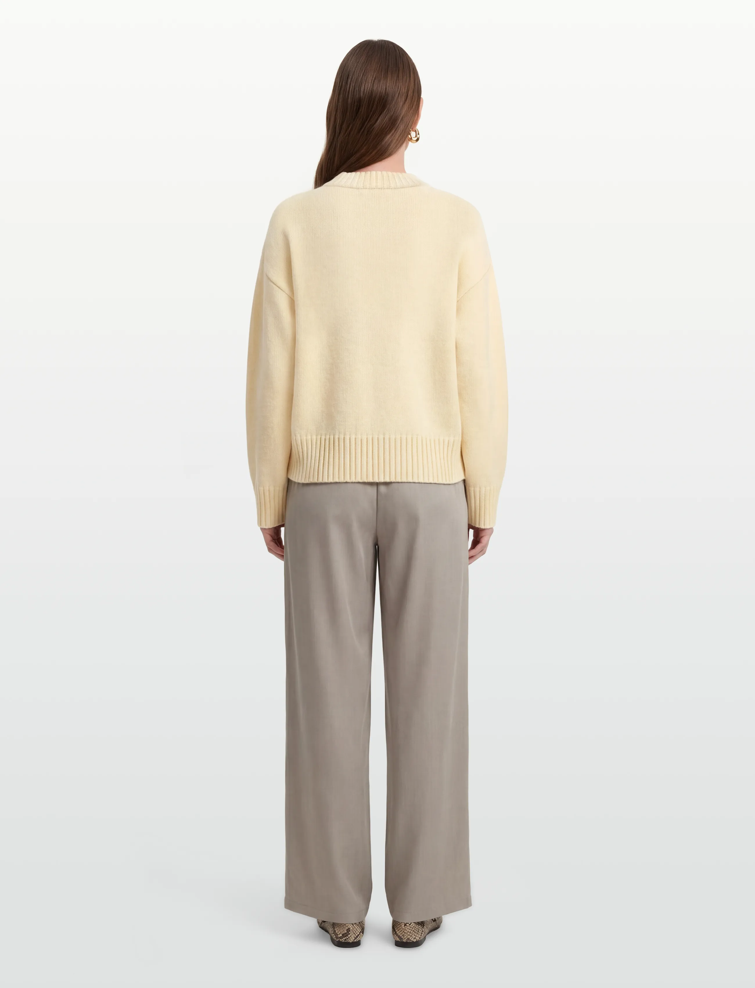 Gina Tricot - Crew neck knitted sweater - vanilla yellow (2011) - 4
