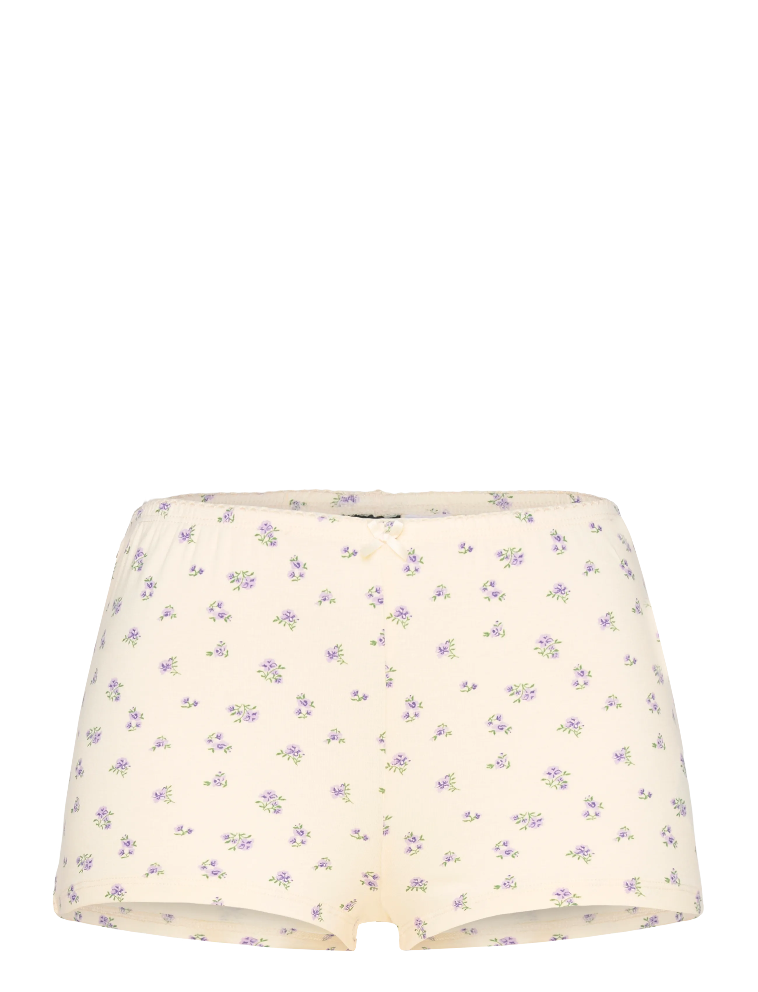 Gina Tricot Soft pyjamas hotpants - Kampagne - YELLOW FLOWER (2201) / cream