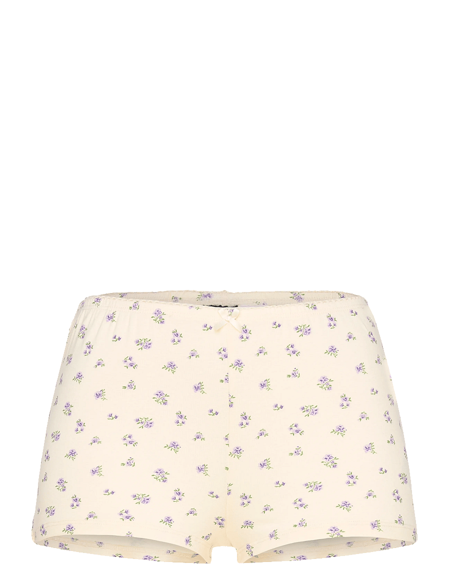 Gina Tricot - Soft pyjamas hotpants - lühikesed püksid - yellow flower (2201) - 0