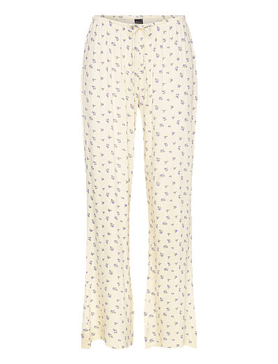 Gina Tricot Soft pyjamas trousers - Pyjama Pants - YELLOW FLOWER (2201) / cream