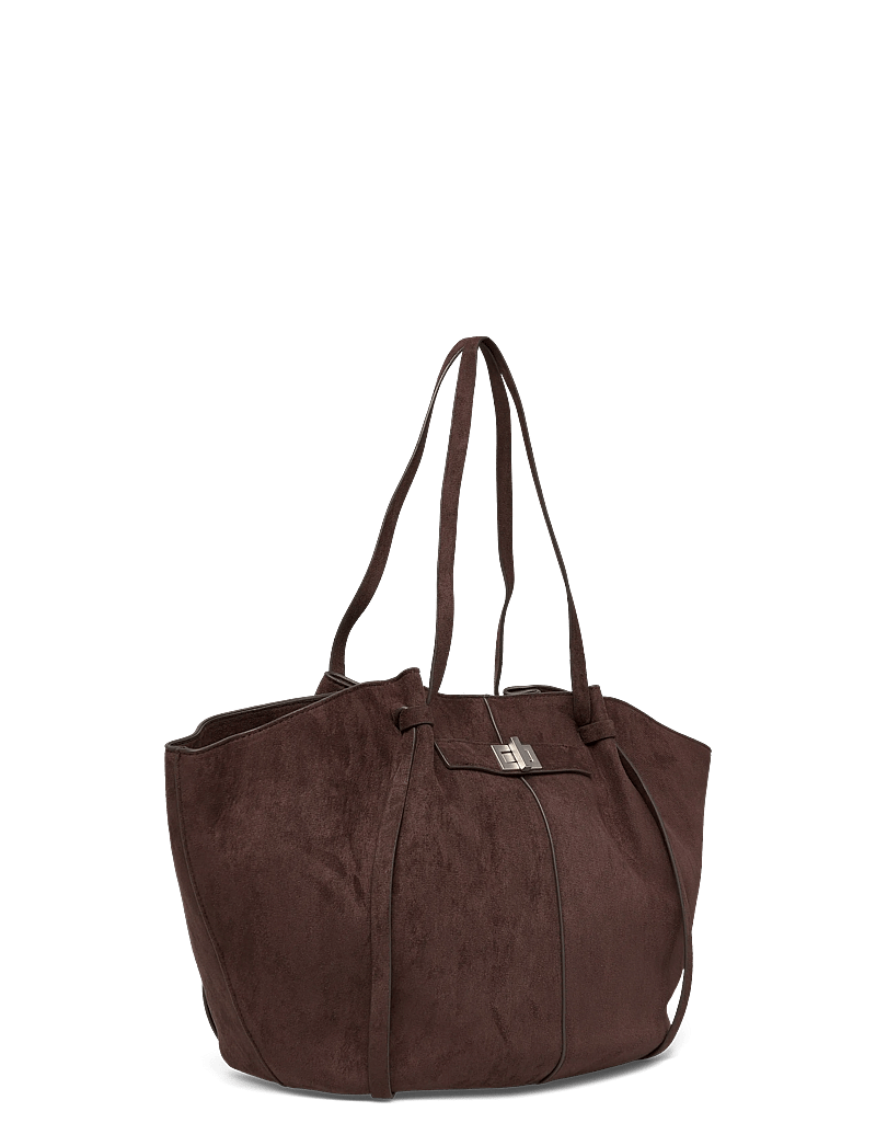 Gina Tricot - Long strap pu bag - shoppere - brown - 2