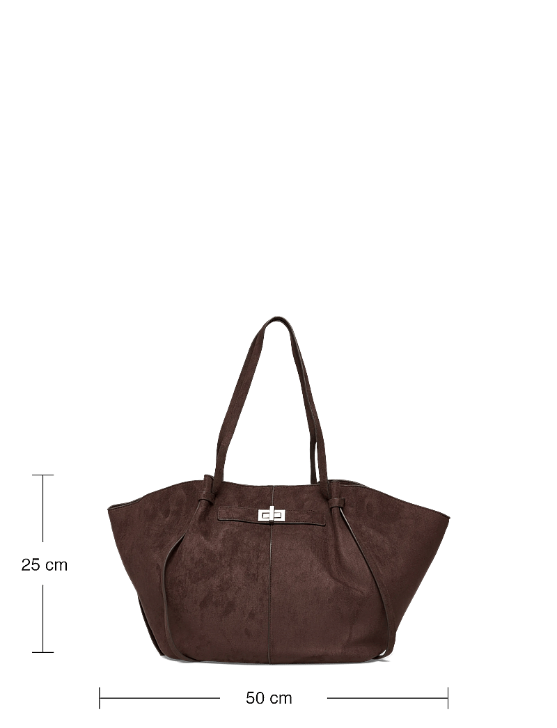 Gina Tricot - Long strap pu bag - shoppere - brown - 3