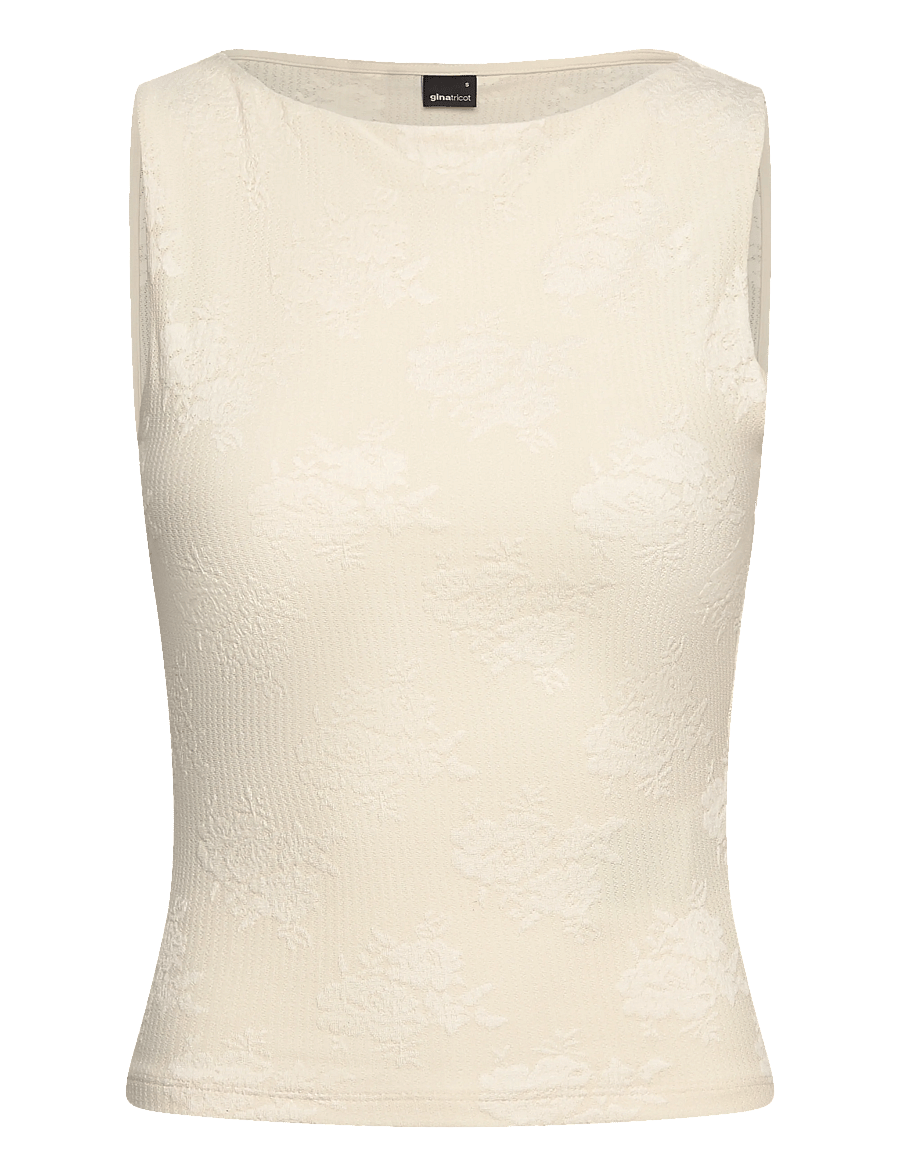 Gina Tricot - Jacquard tank - tanktops - gardenia (1496) - 1