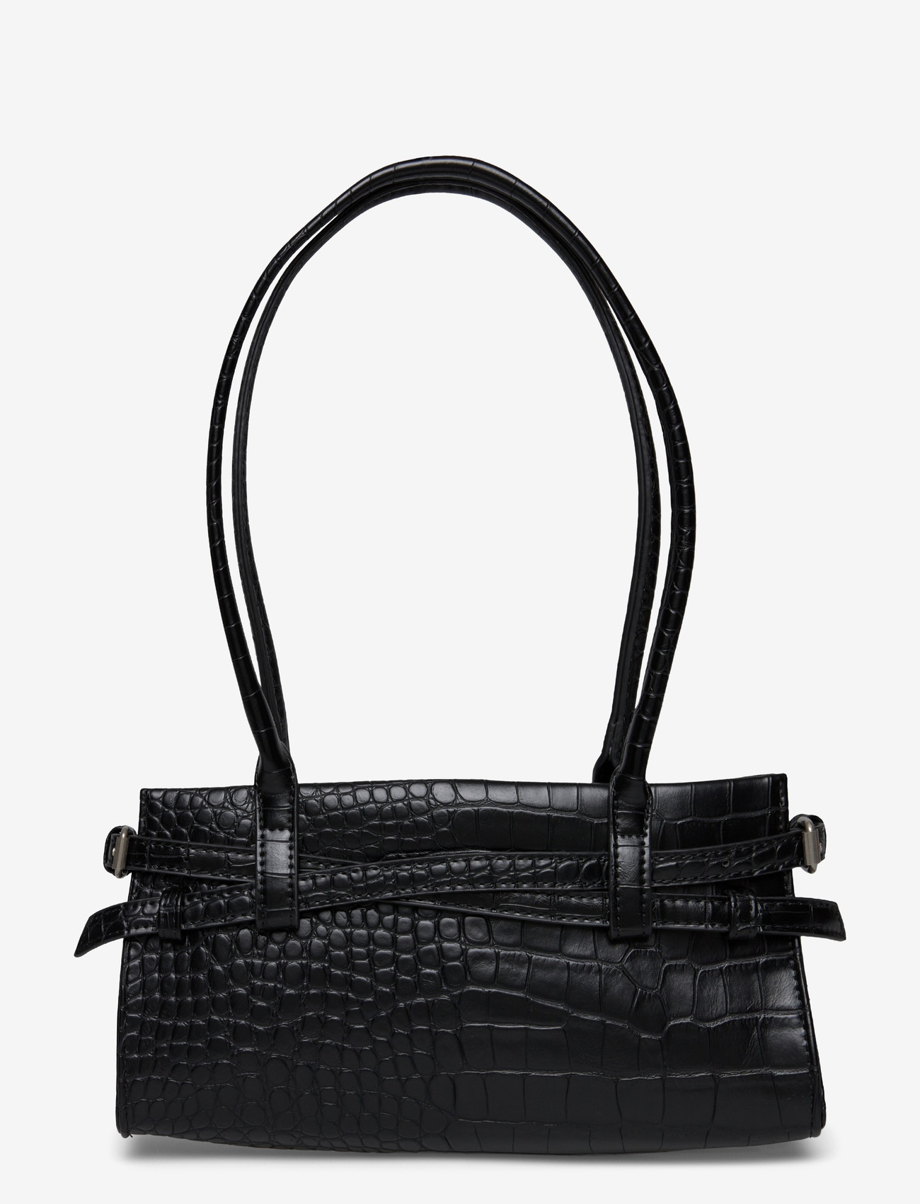 Gina Tricot - Croco buckle shoulder bag - særlige begivenheder - black (9000) - 0