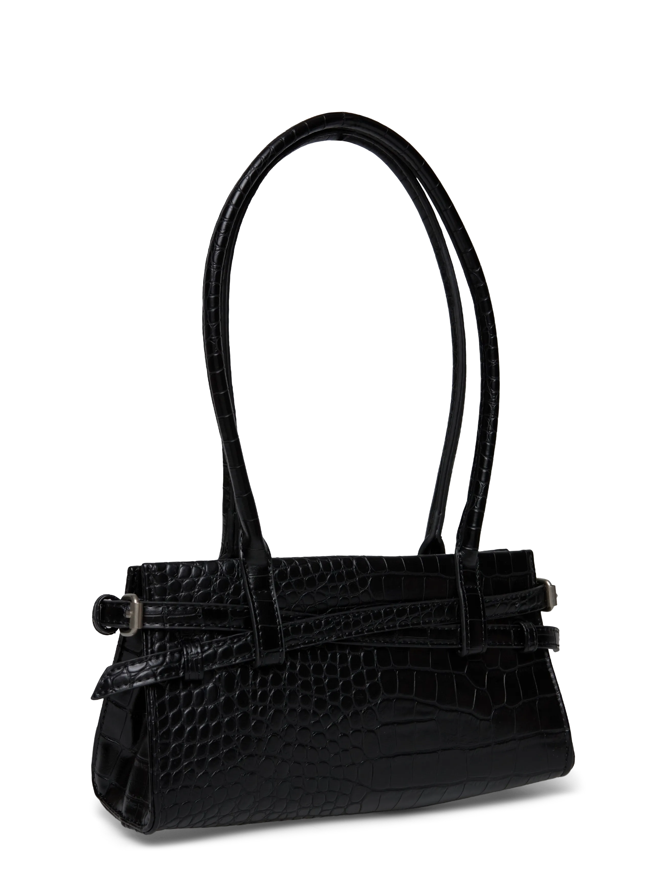 Gina Tricot - Croco buckle shoulder bag - modetrender - black (9000) - 2