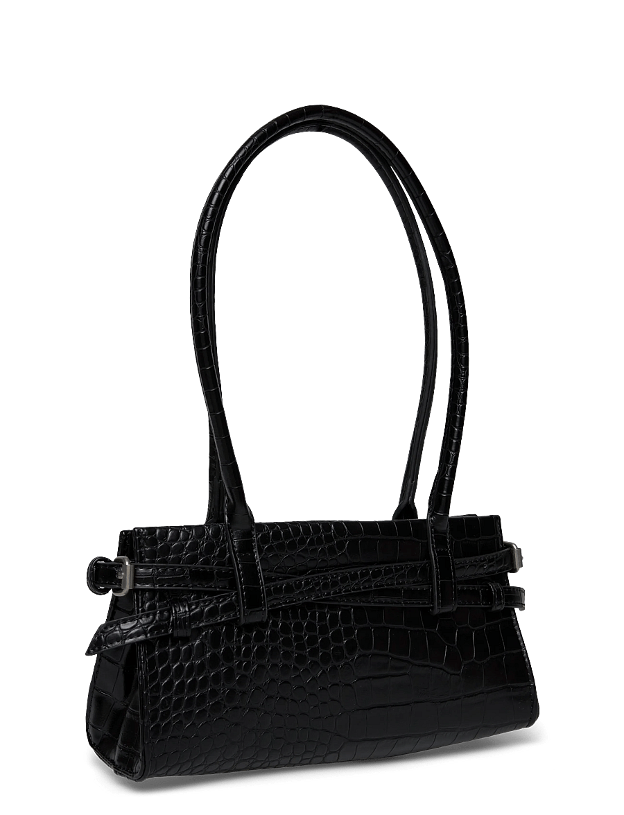 Gina Tricot - Croco buckle shoulder bag - mode trends - black (9000) - 2