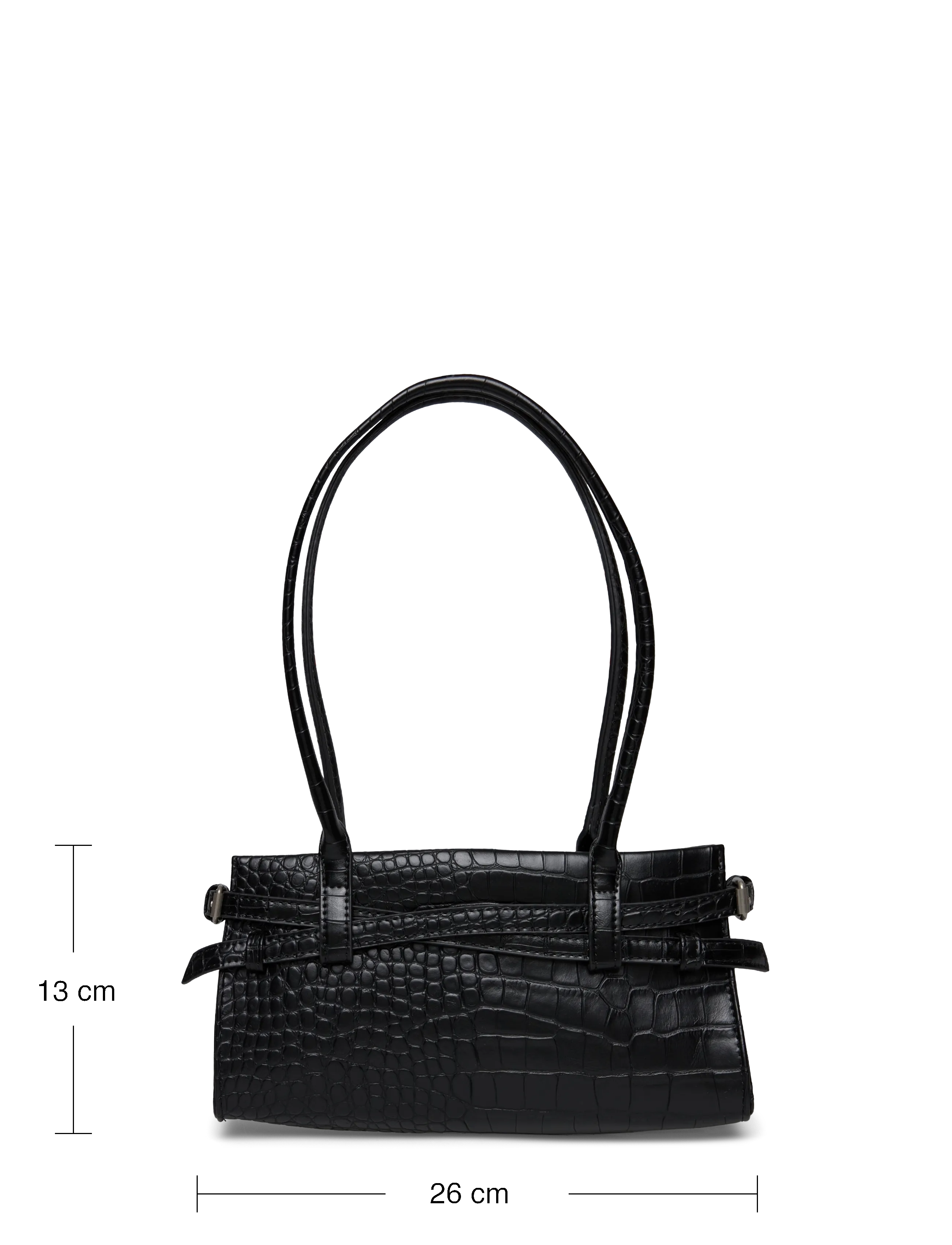 Gina Tricot - Croco buckle shoulder bag - modetrender - black (9000) - 3