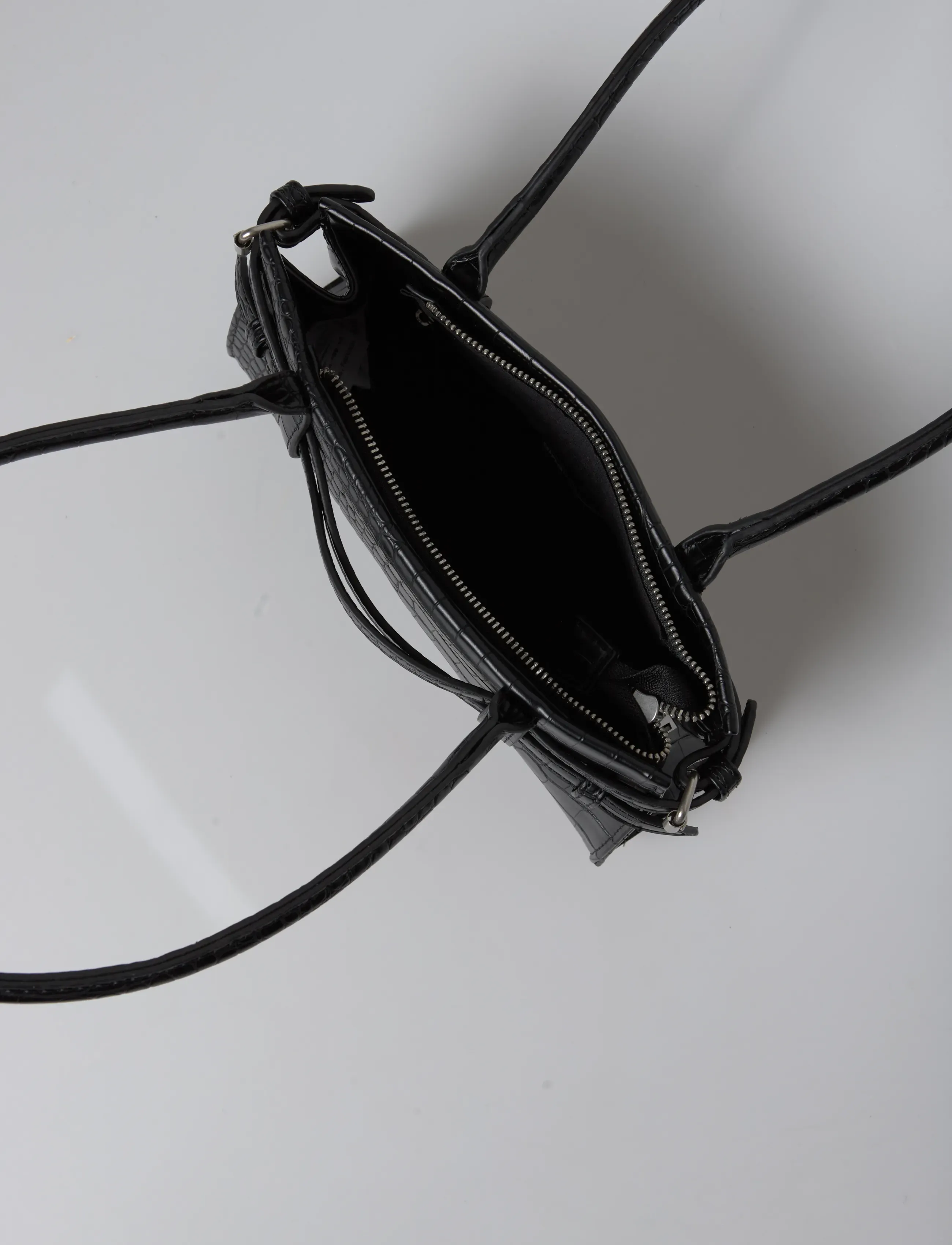 Gina Tricot - Croco buckle shoulder bag - modetrender - black (9000) - 5
