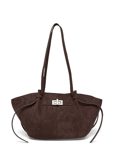 Gina Tricot Midi long strap bag - Shoppers & Tote Bags - BROWN (7000) / brown