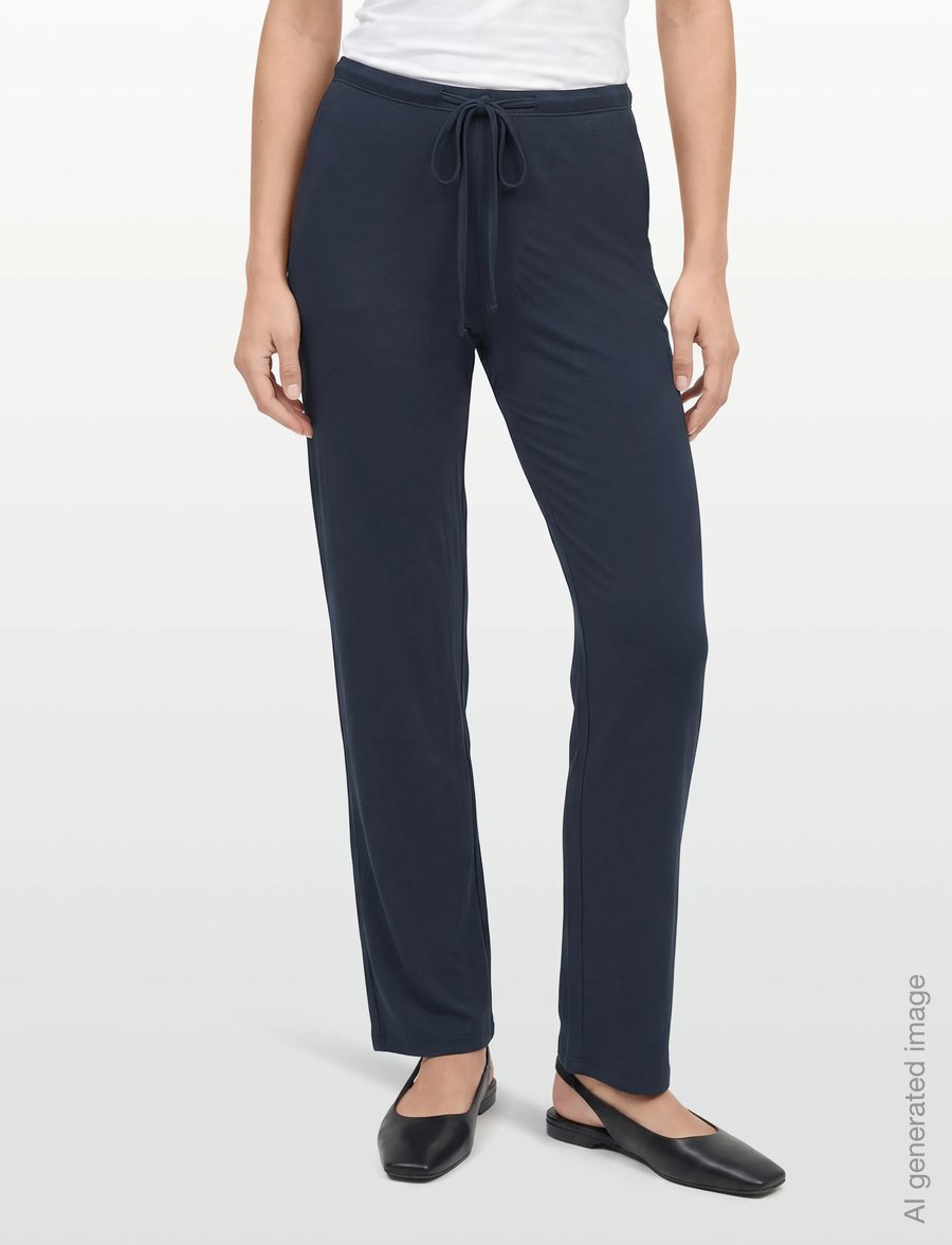 Gina Tricot - Low waist loungewear trousers - natbukser - navy blazer (5853) - 3