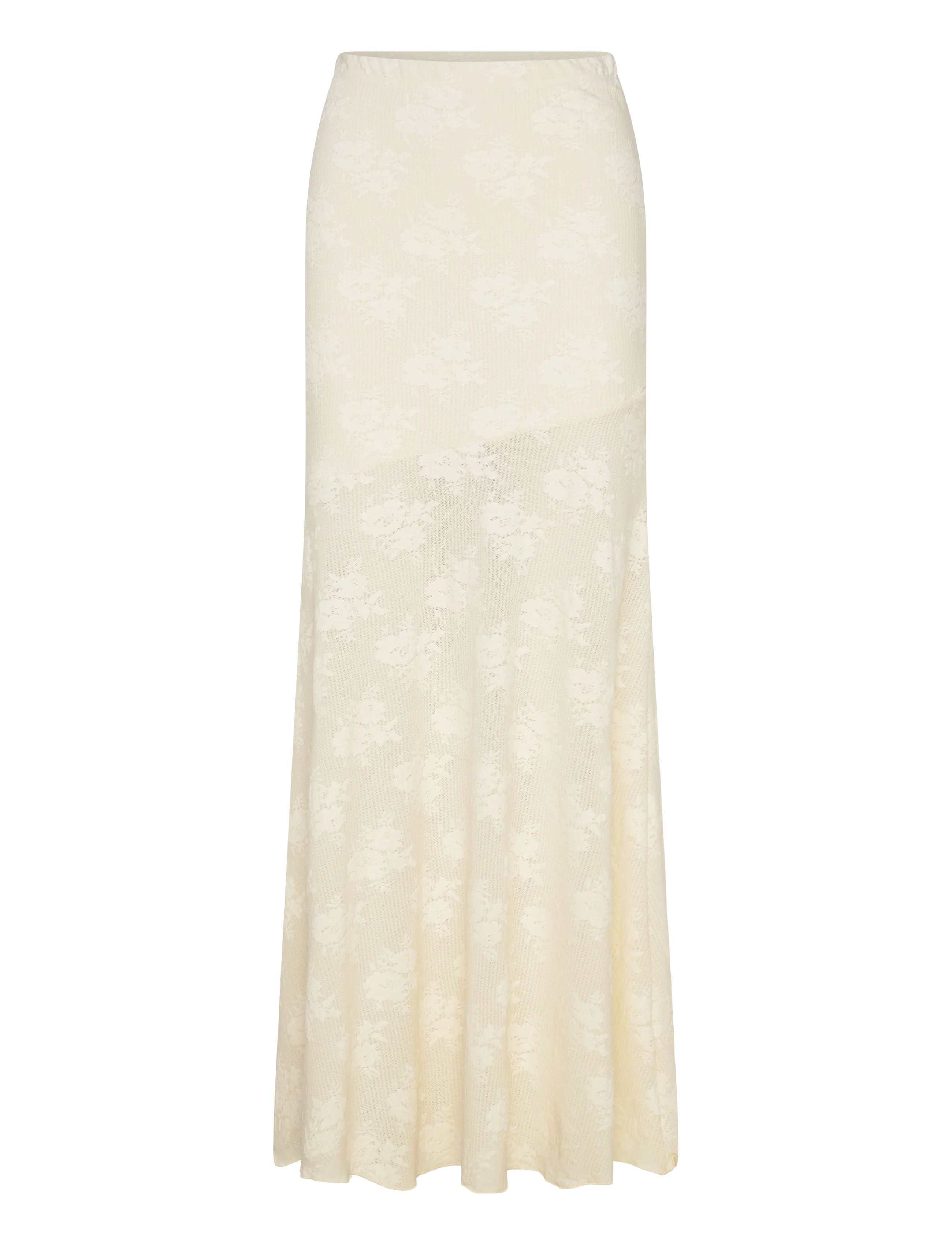 Gina Tricot Jacquard skirt - Maxi nederdele - GARDENIA (1496) / cream