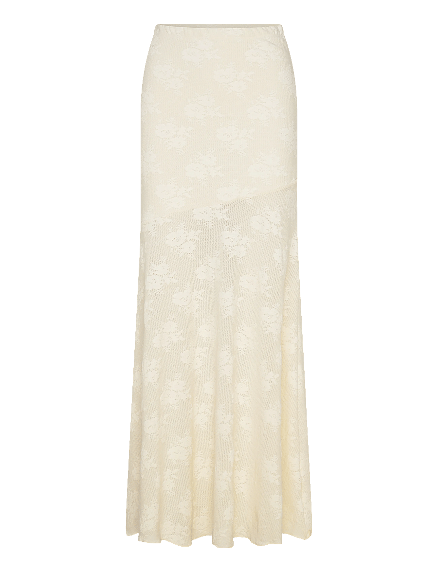 Gina Tricot - Jacquard skirt - maxi röcke - gardenia (1496) - 1