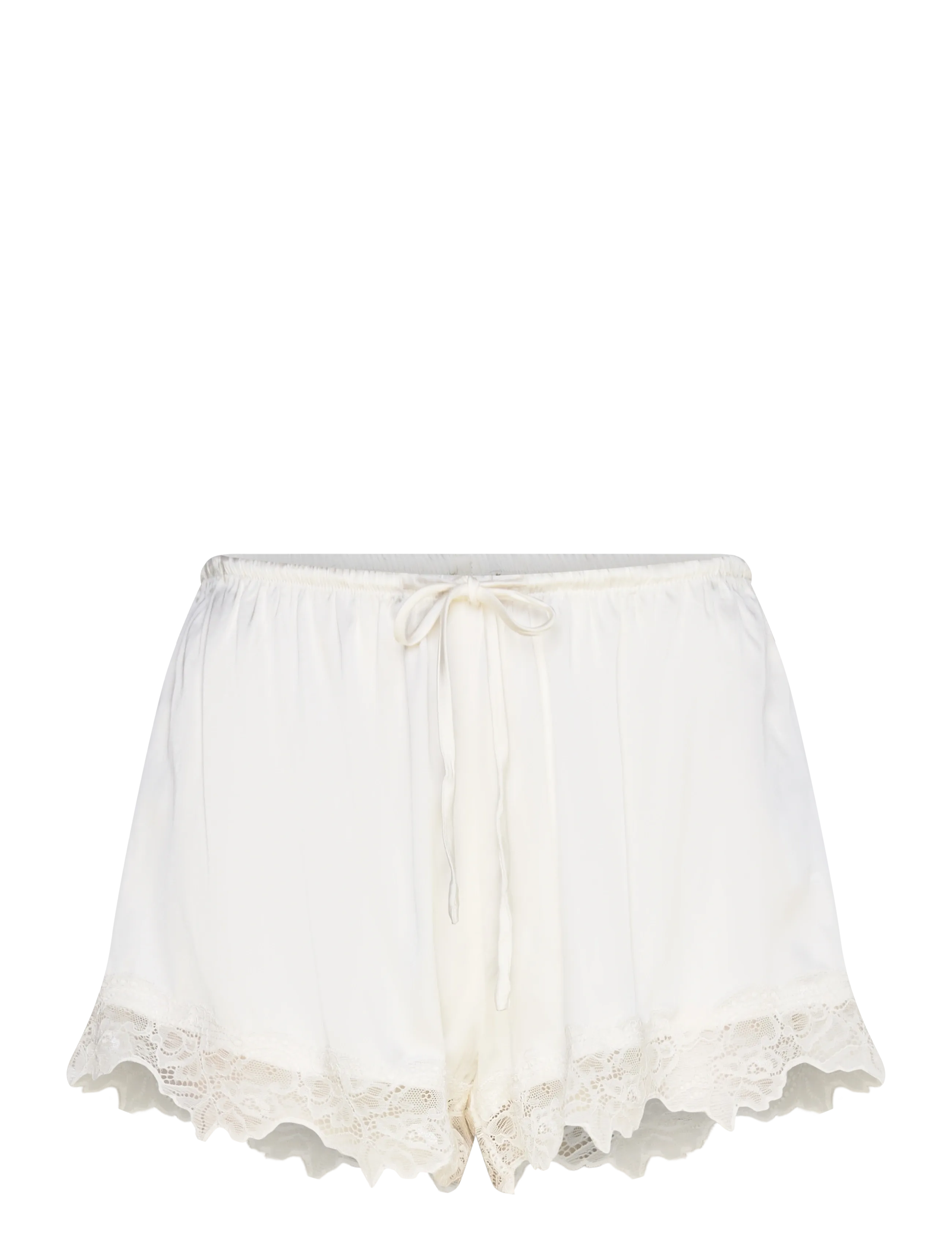 Gina Tricot Satin loungewear shorts - Lingerie - GARDENIA (1496) / white