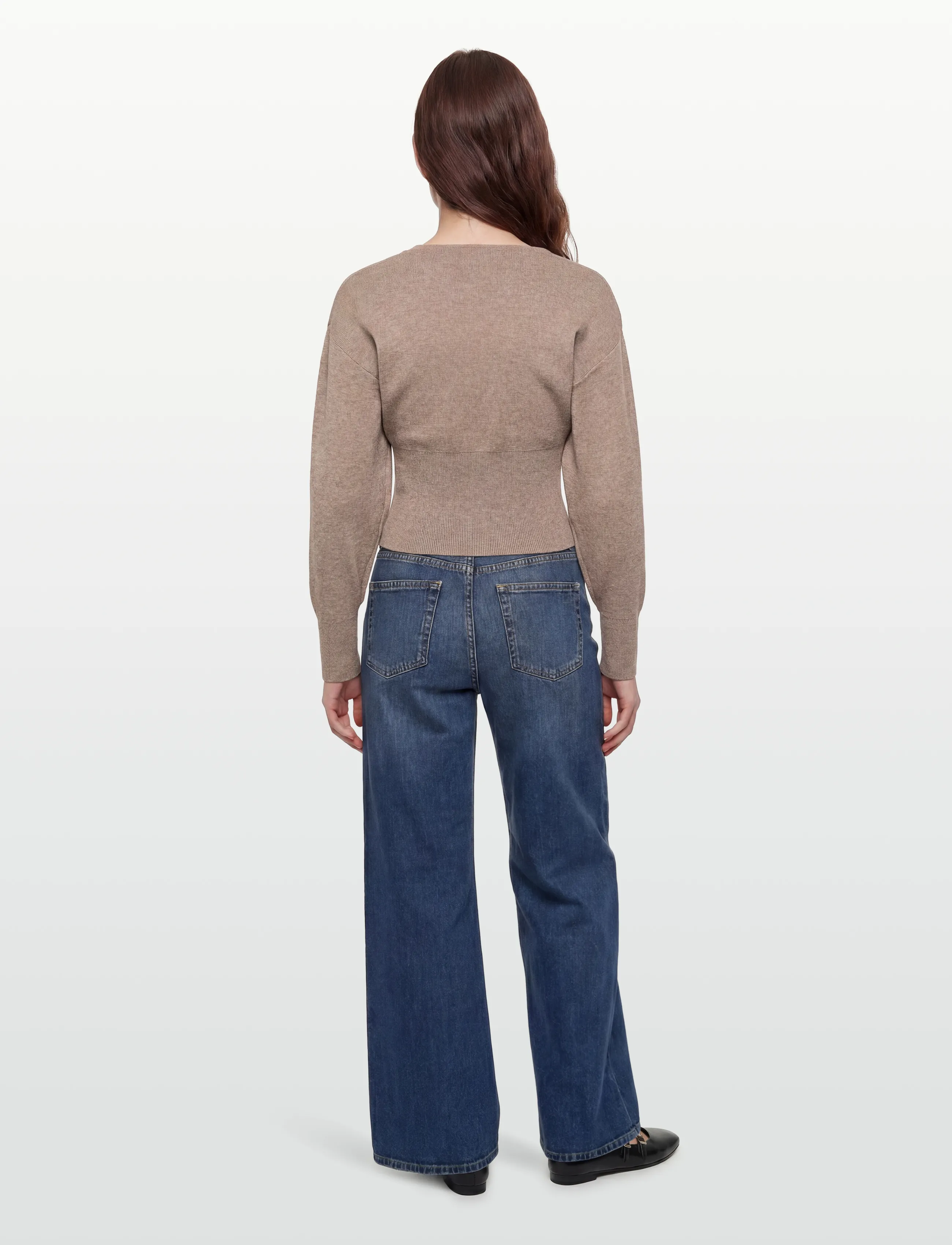 Gina Tricot - Shaped knitted cardigan - strickjacken - brown melange (7924) - 4