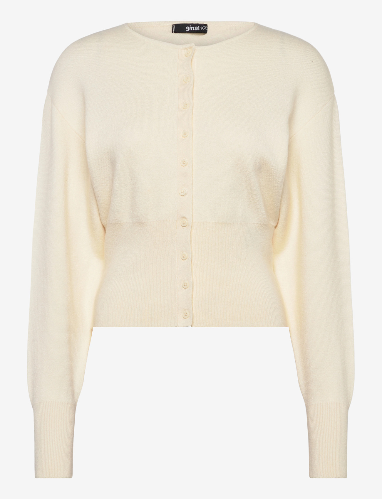 Gina Tricot - Shaped knitted cardigan - koftor - gardenia (1496) - 0