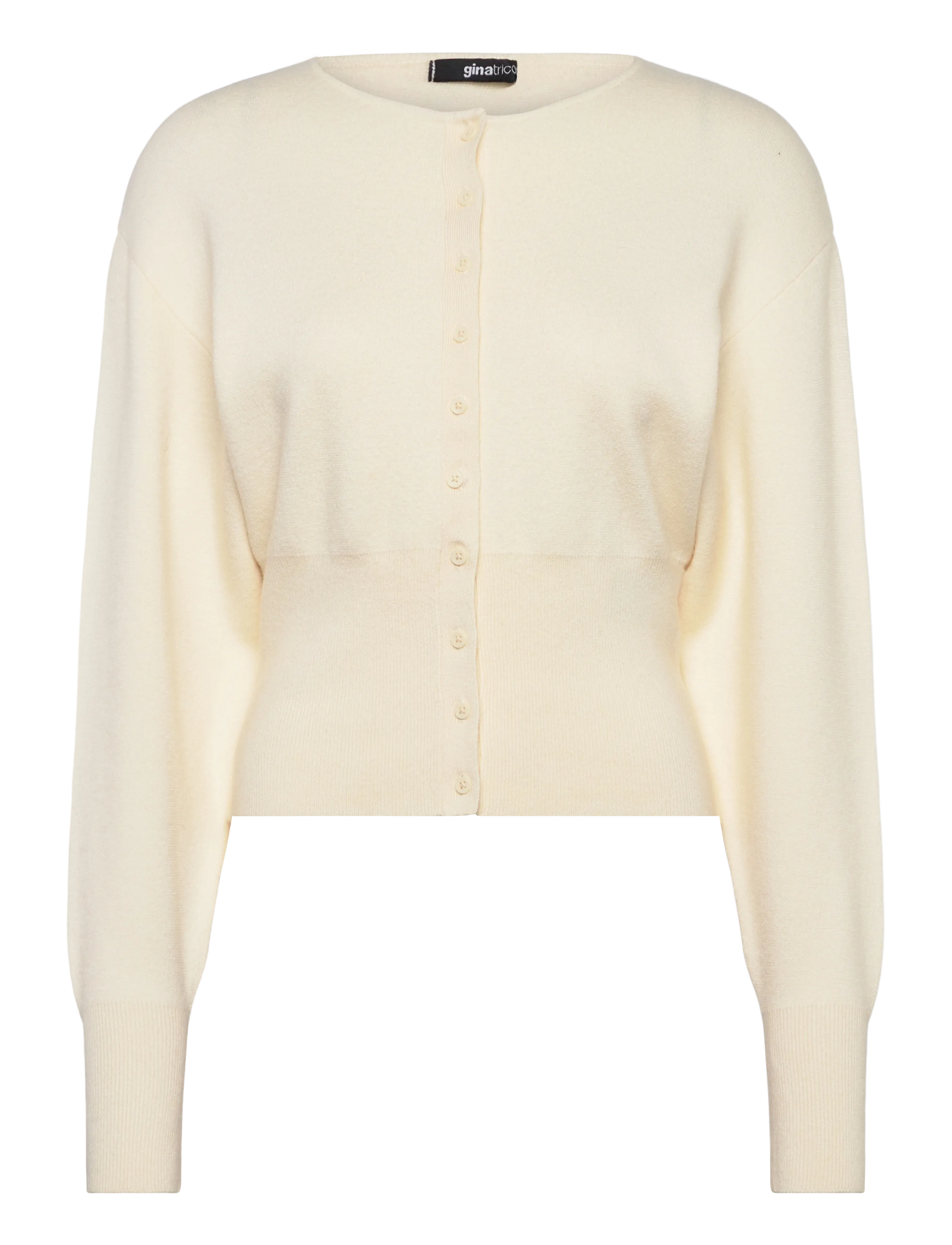 Gina Tricot Shaped knitted cardigan - Gina Tricot - GARDENIA (1496) / cream
