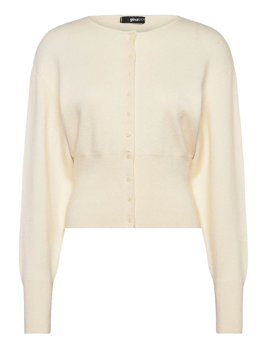Gina Tricot - Shaped knitted cardigan - cardigans - gardenia (1496) - 1