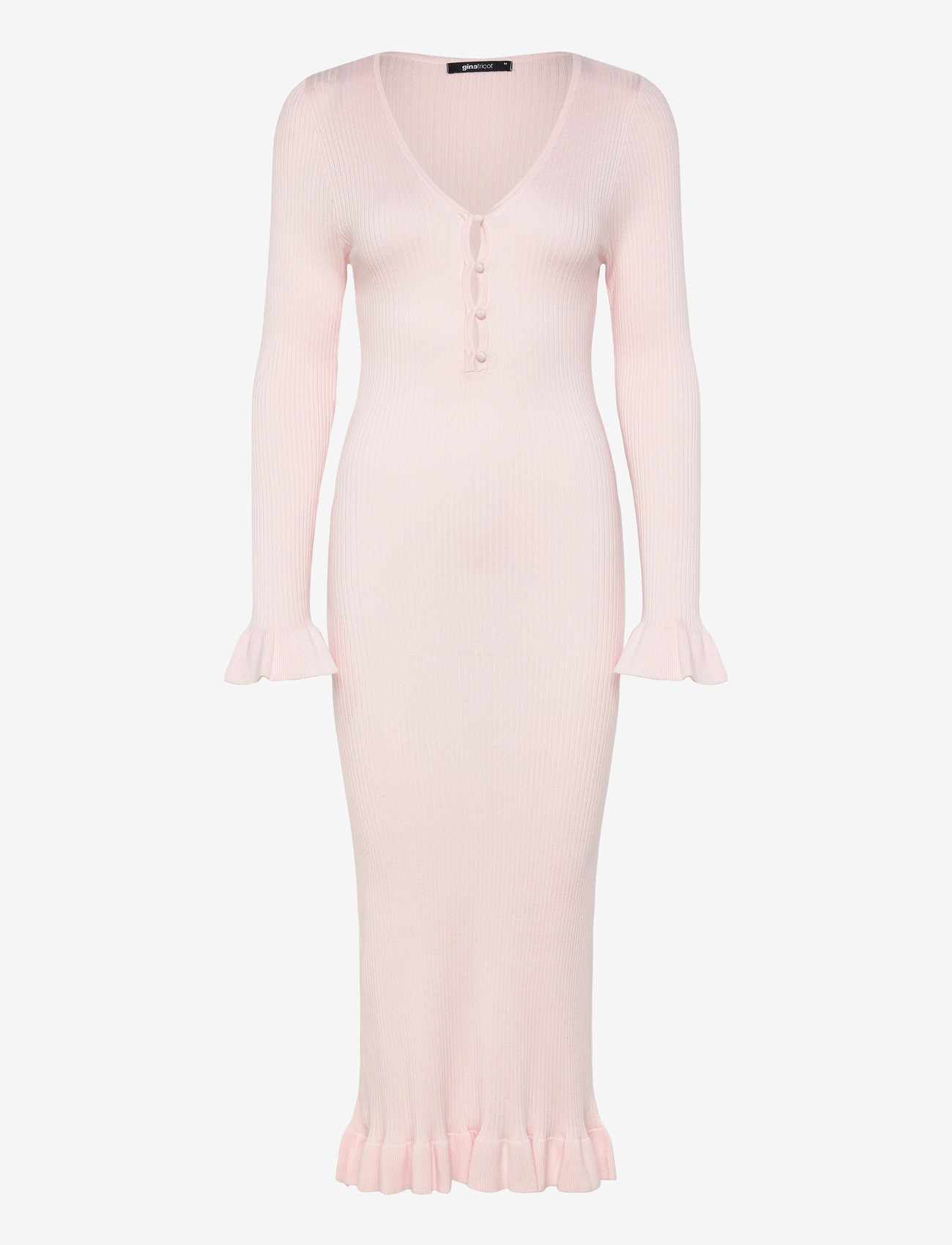 Gina Tricot - Babylock knitted dress - kootud kleidid - pink - 0