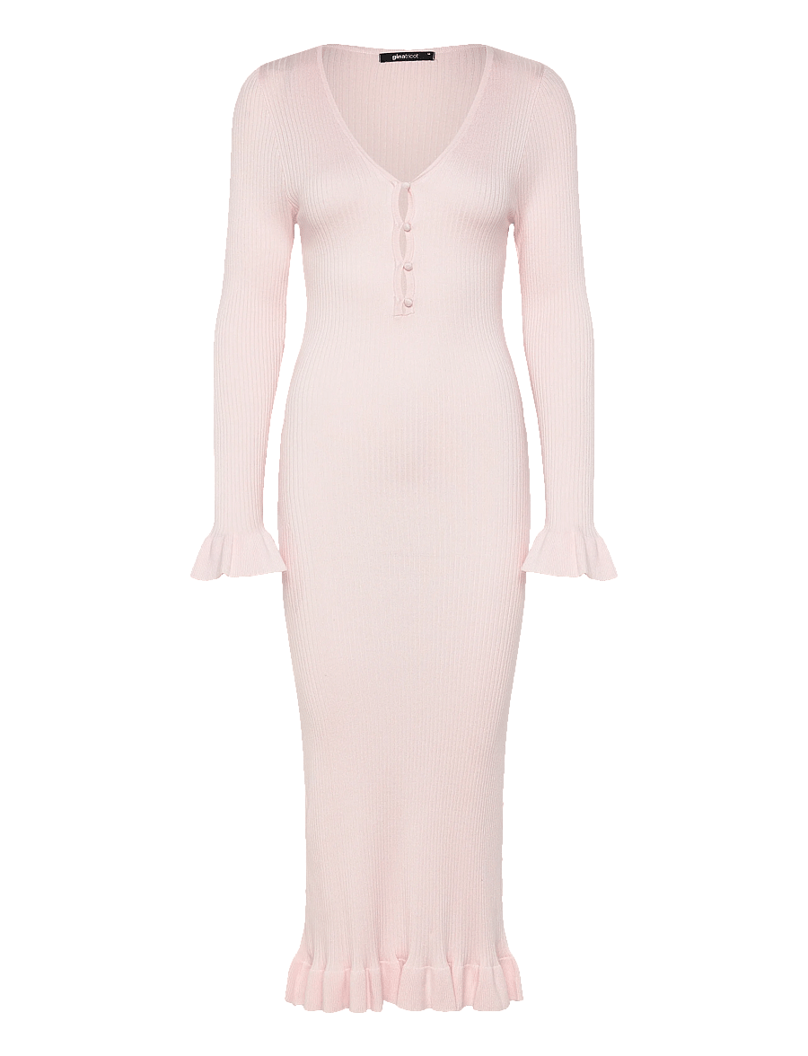 Gina Tricot - Babylock knitted dress - strickkleider - pink - 1