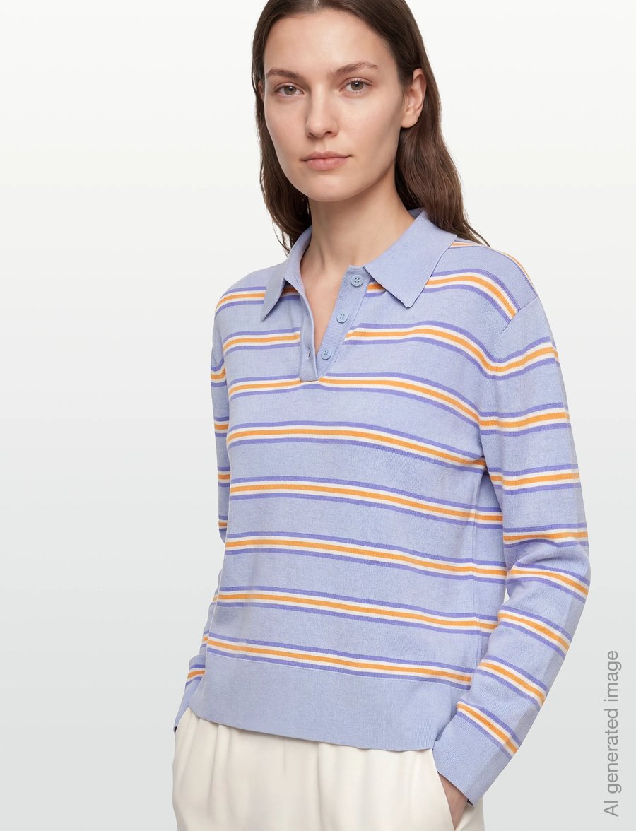 Gina Tricot - Knitted collar sweater - kampsunid - multi (1025) - 3
