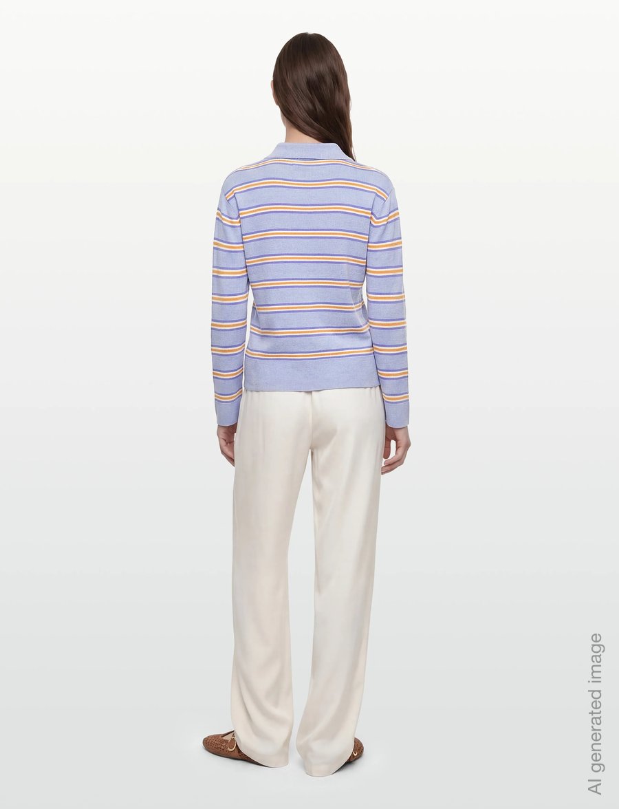 Gina Tricot - Knitted collar sweater - kampsunid - multi (1025) - 4