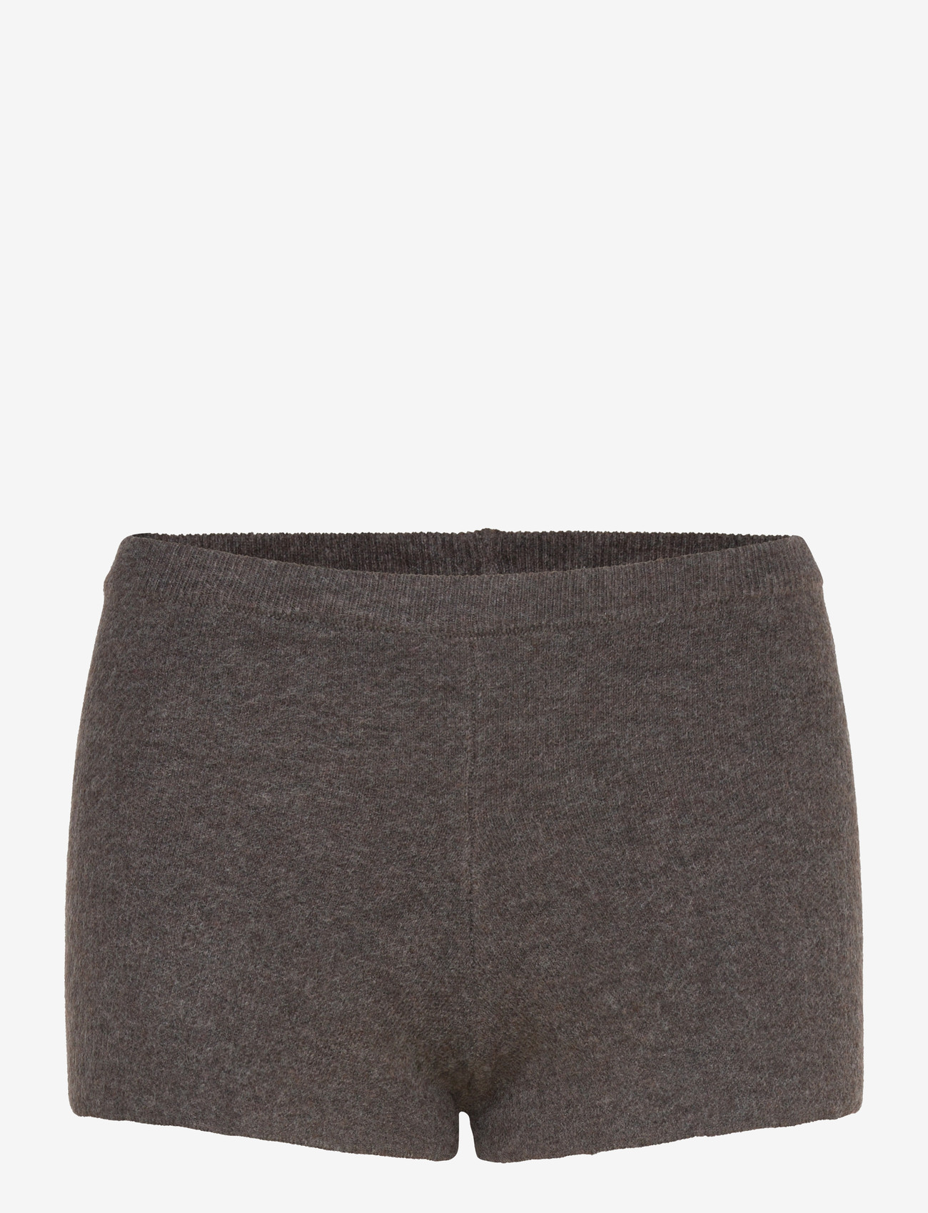 Gina Tricot - Knitted mini shorts - casual shorts - brown melange (7924) - 0