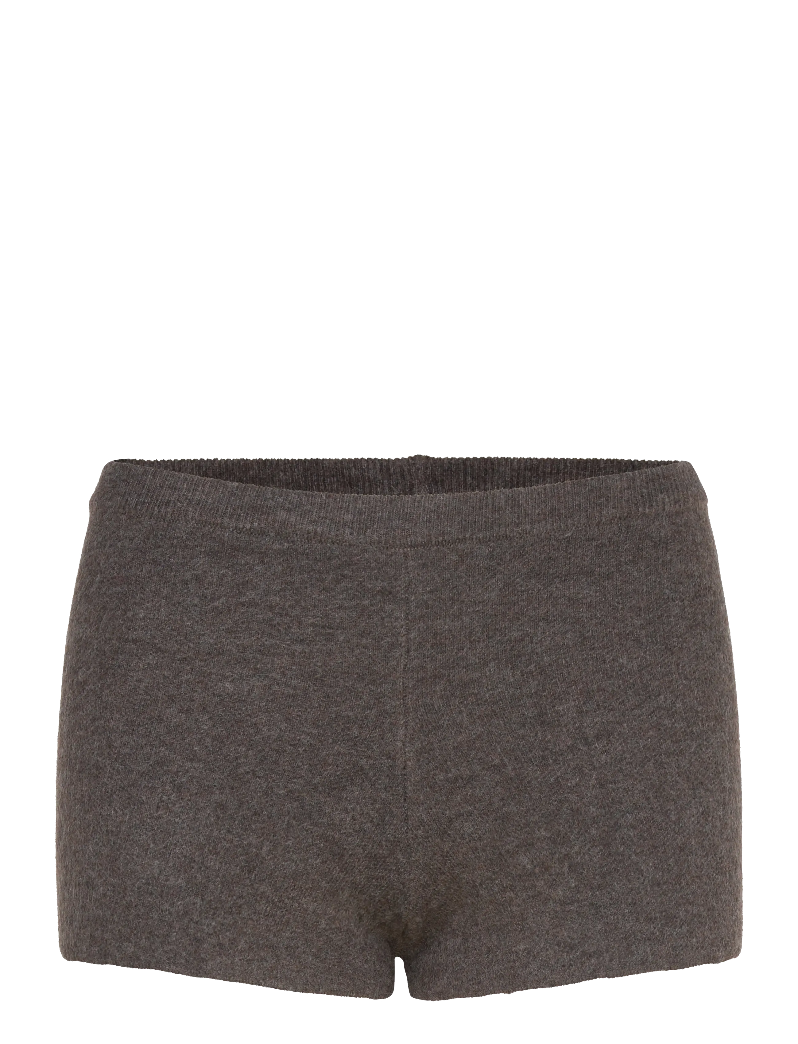 Gina Tricot Knitted mini shorts - Shorts - BROWN MELANGE (7924) / grey